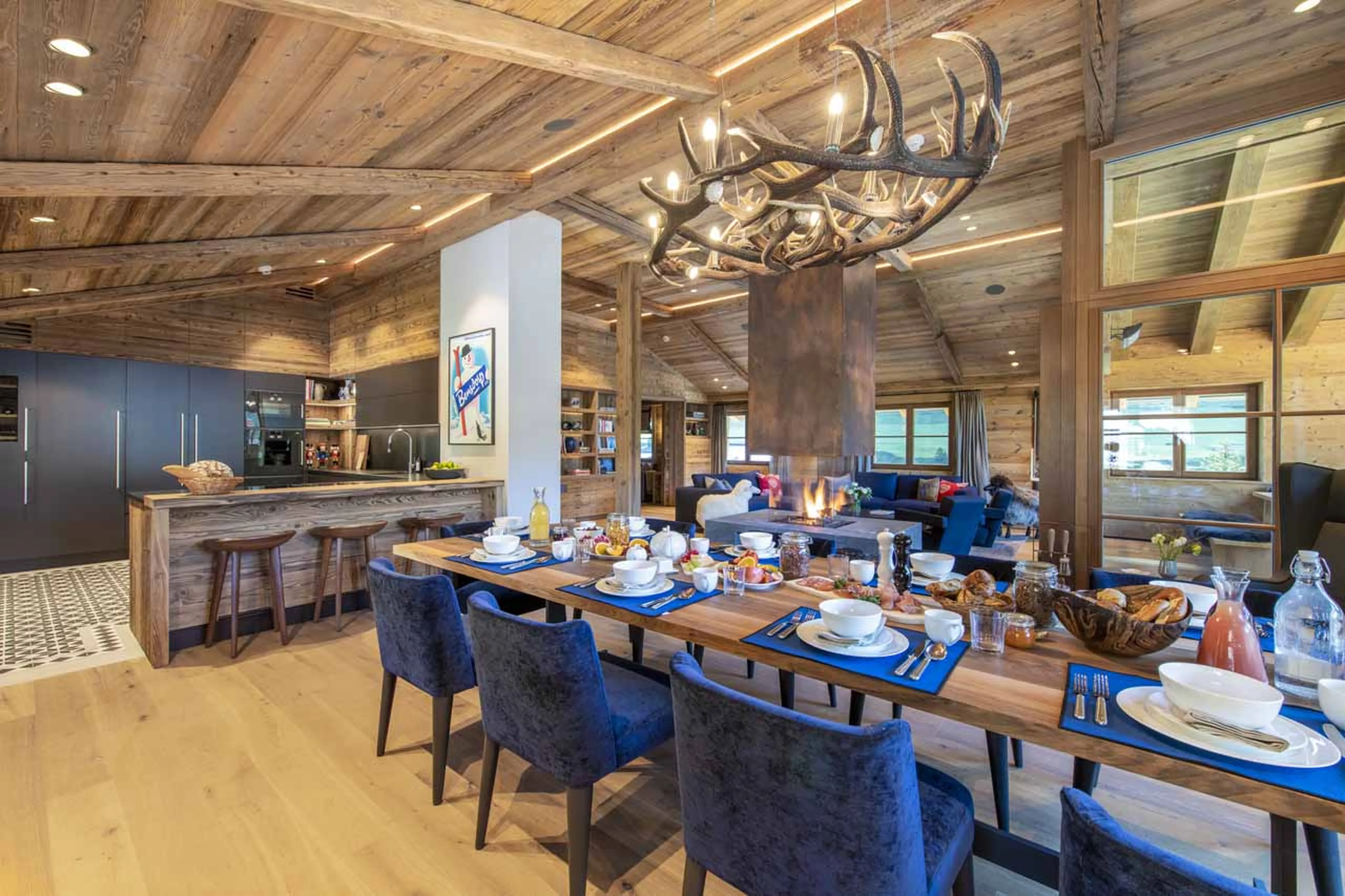 Dining table at Chalech S in Lech