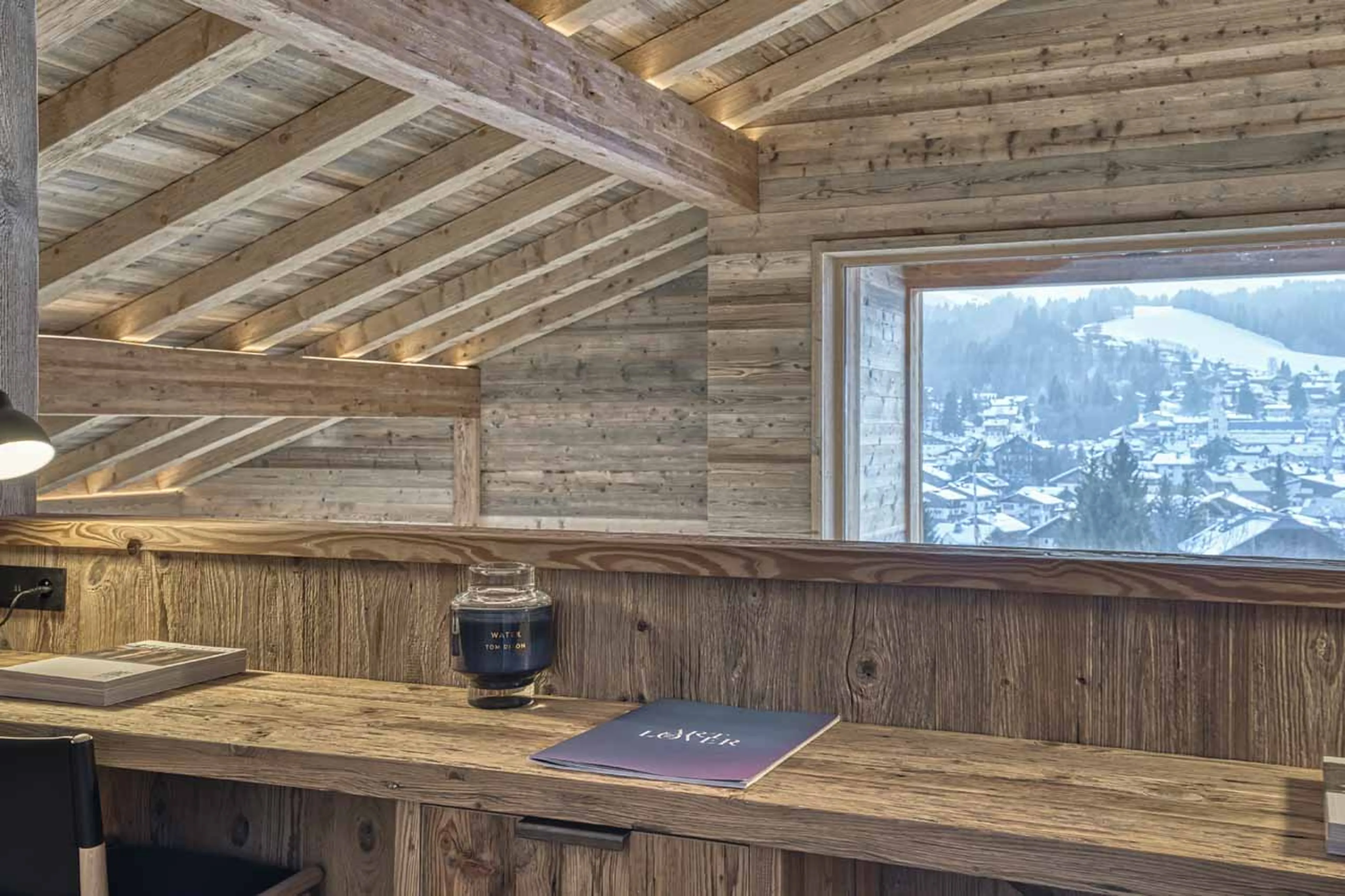 View from master suite at Chalet 141 in Megeve