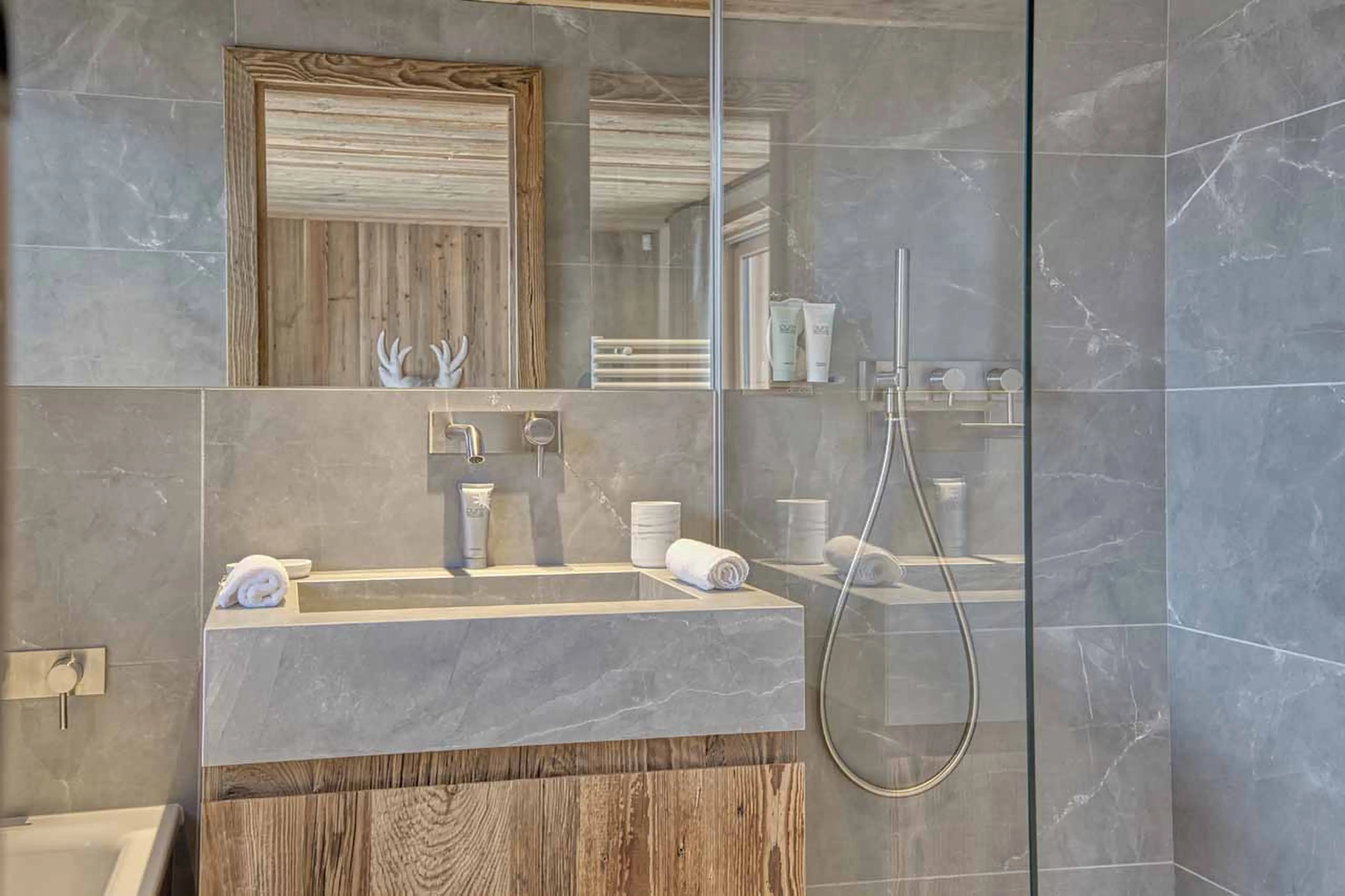 Shower four at Chalet 141 in Megeve