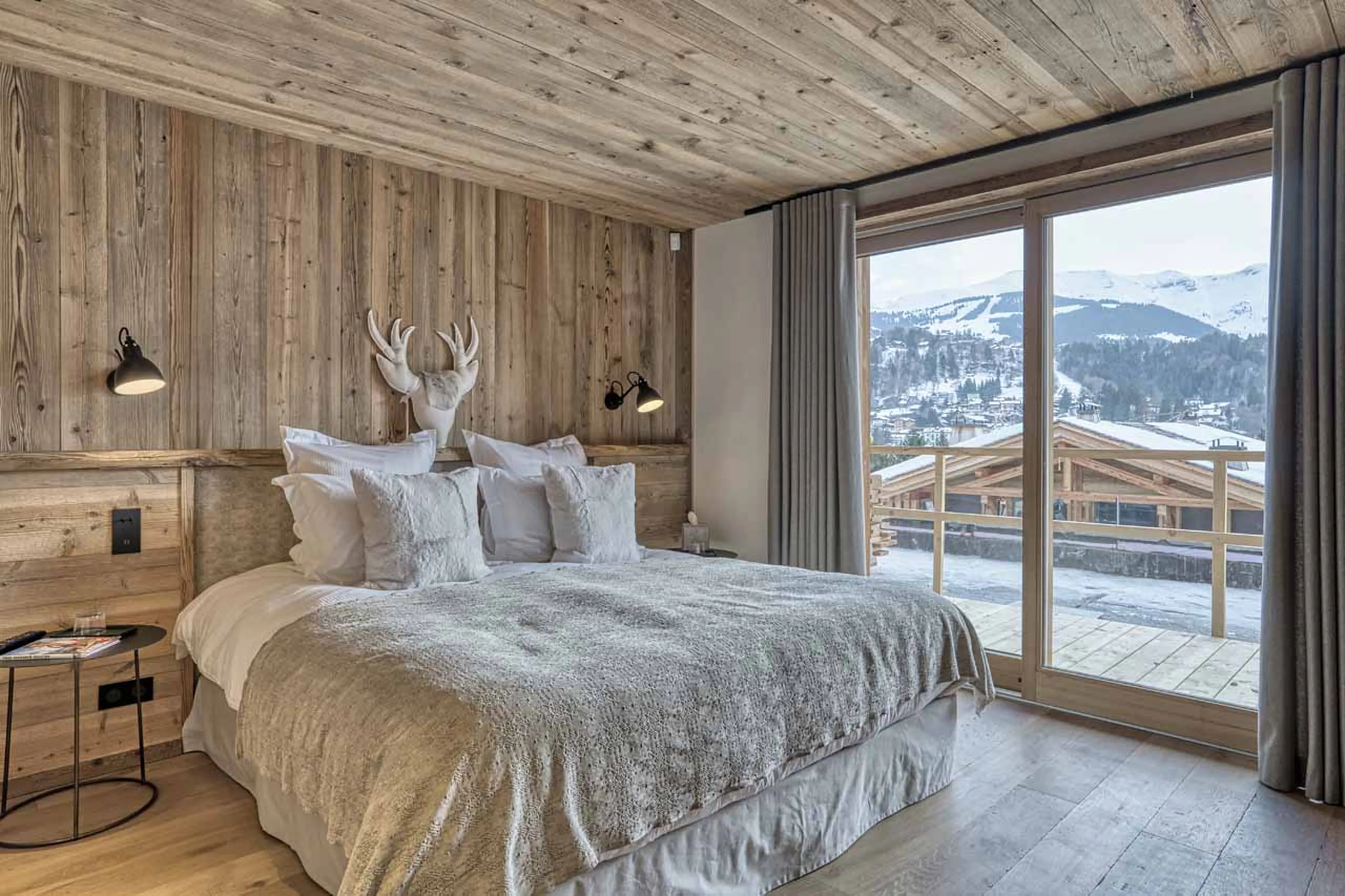 Bedroom four at Chalet 141 in Megeve