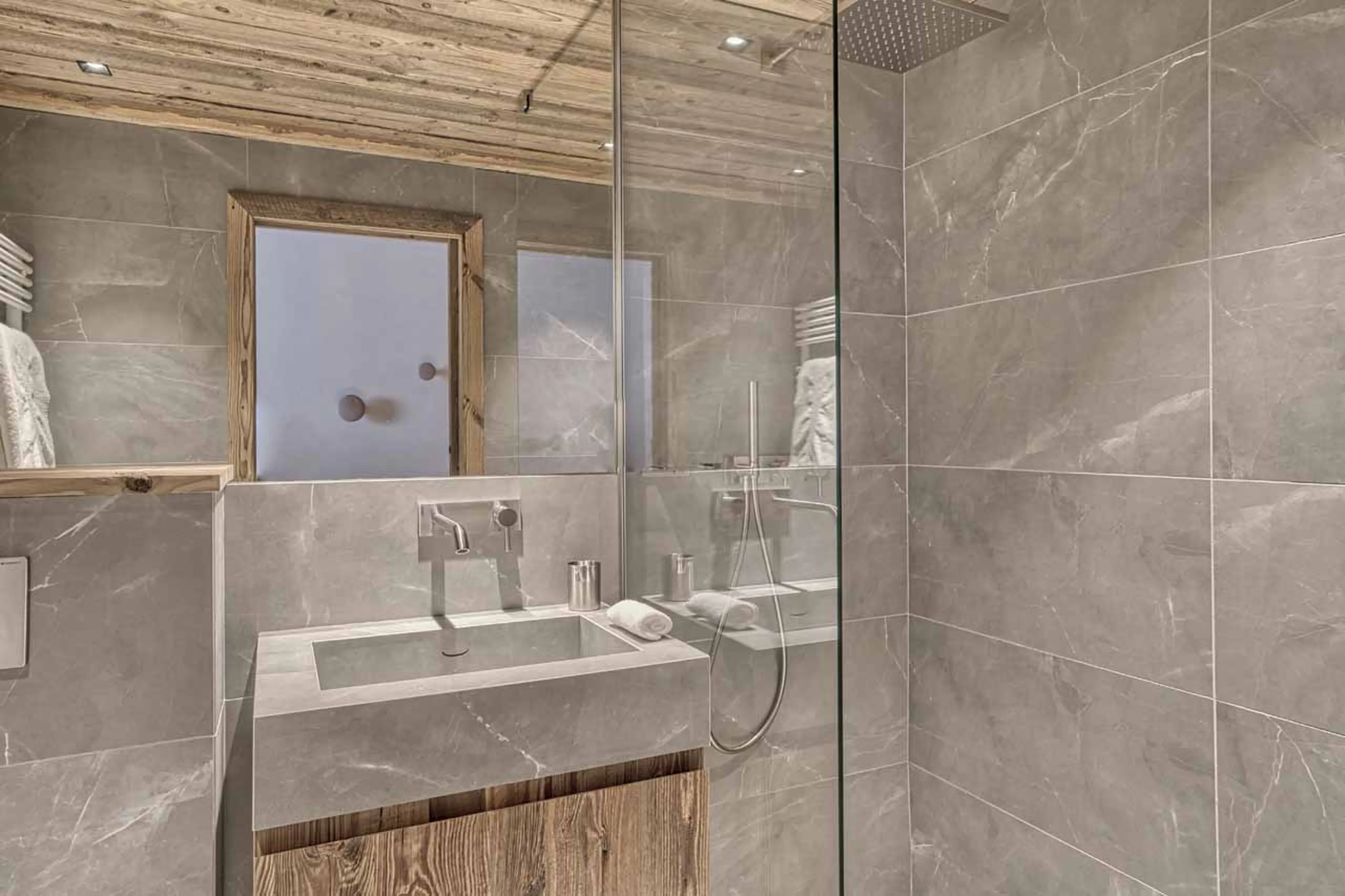Shower room seven at Chalet 141 in Megeve