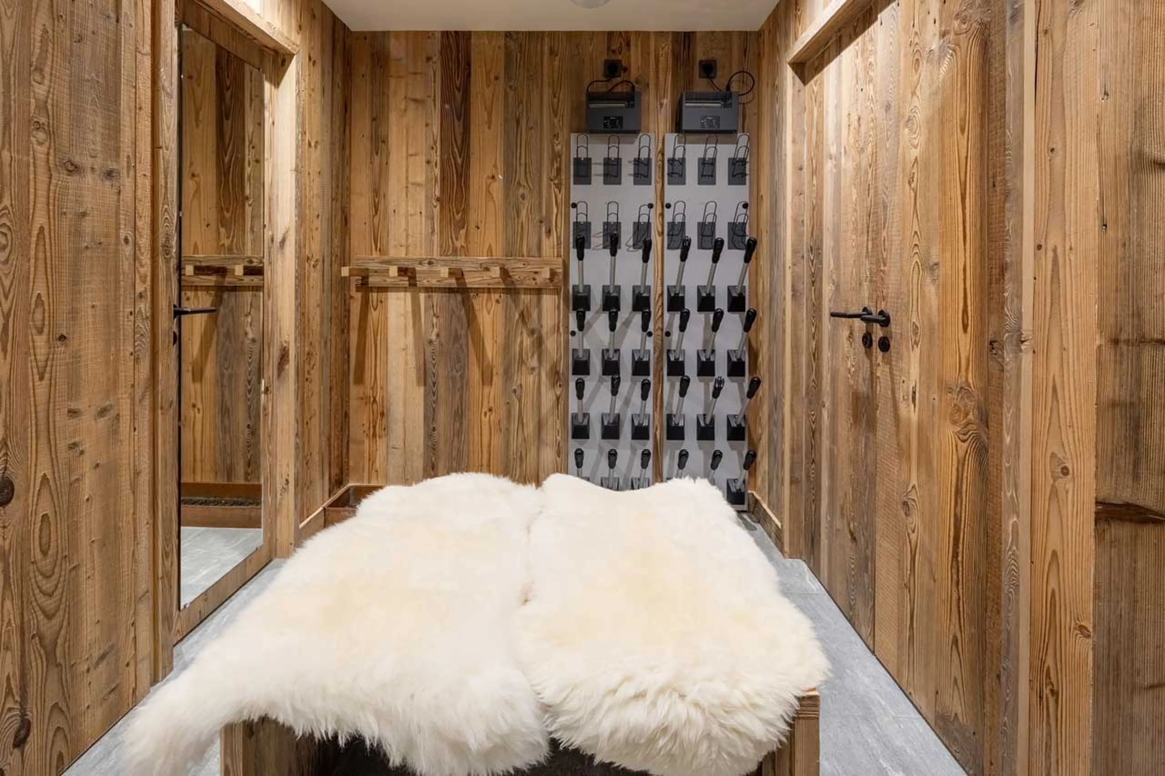 Ski room at Chalet 1850 in Val d'Isere