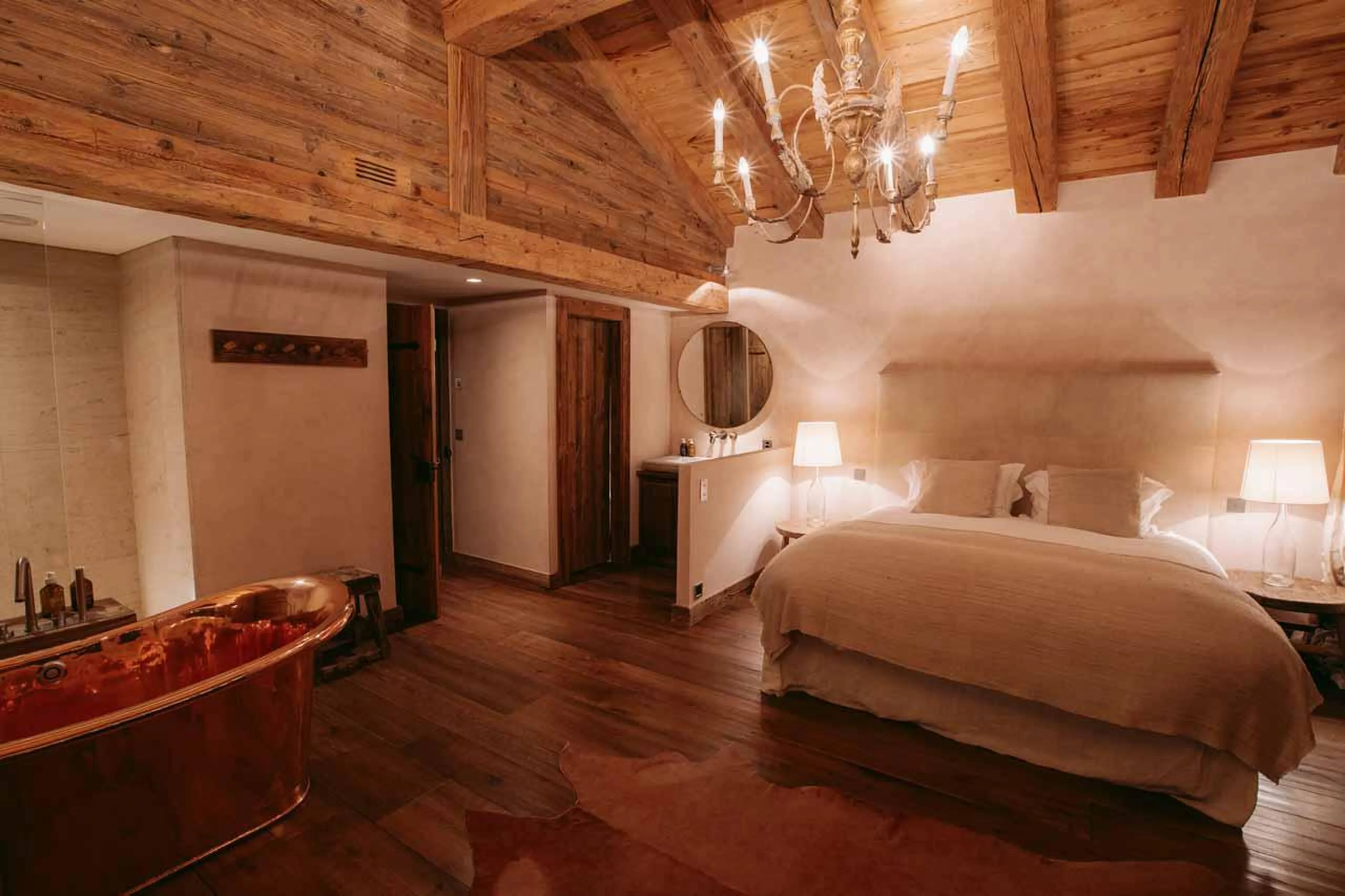 Bedroom three at Chalet 1936 in Verbier