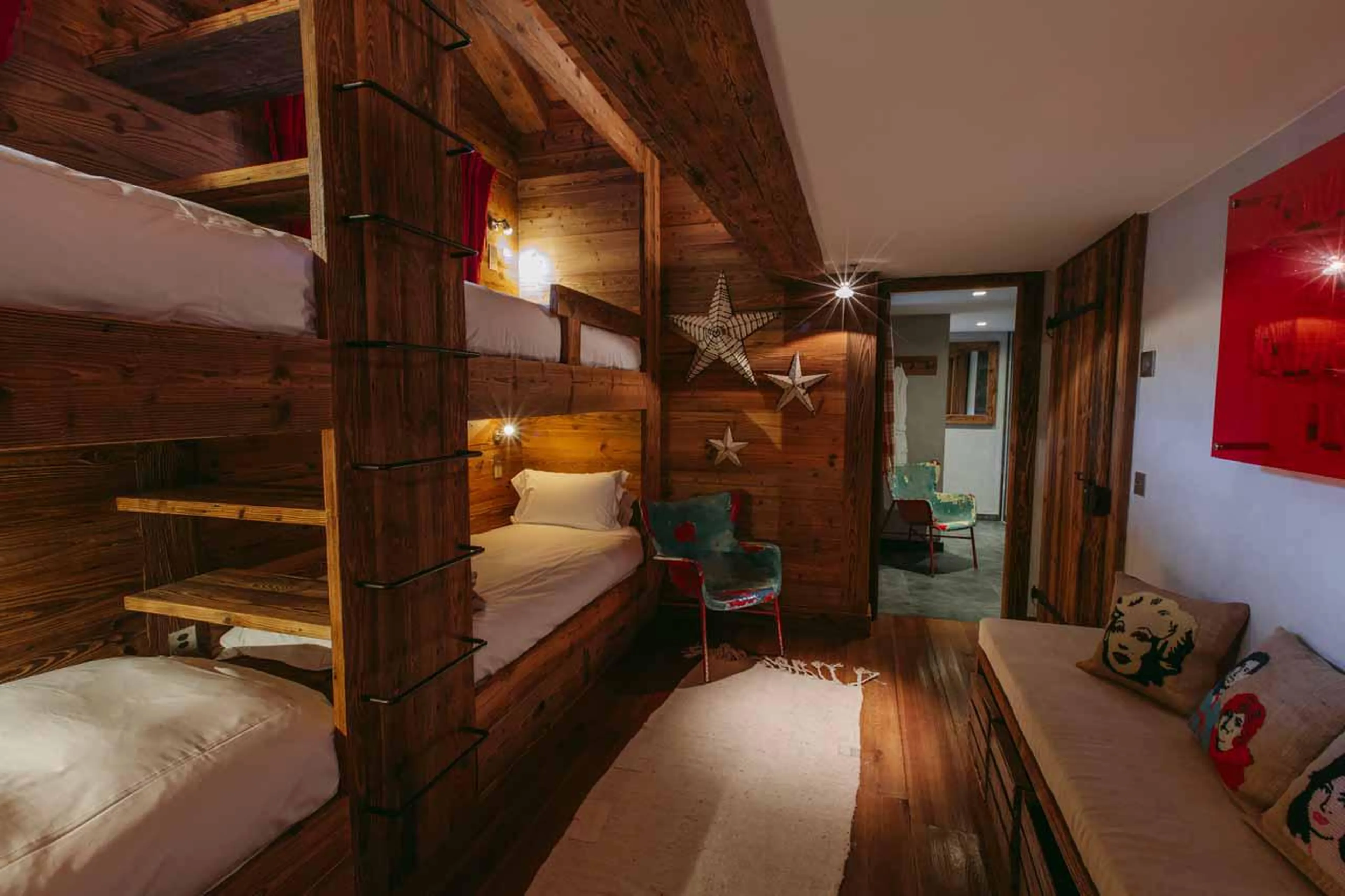 Bedroom six at Chalet 1936 in Verbier