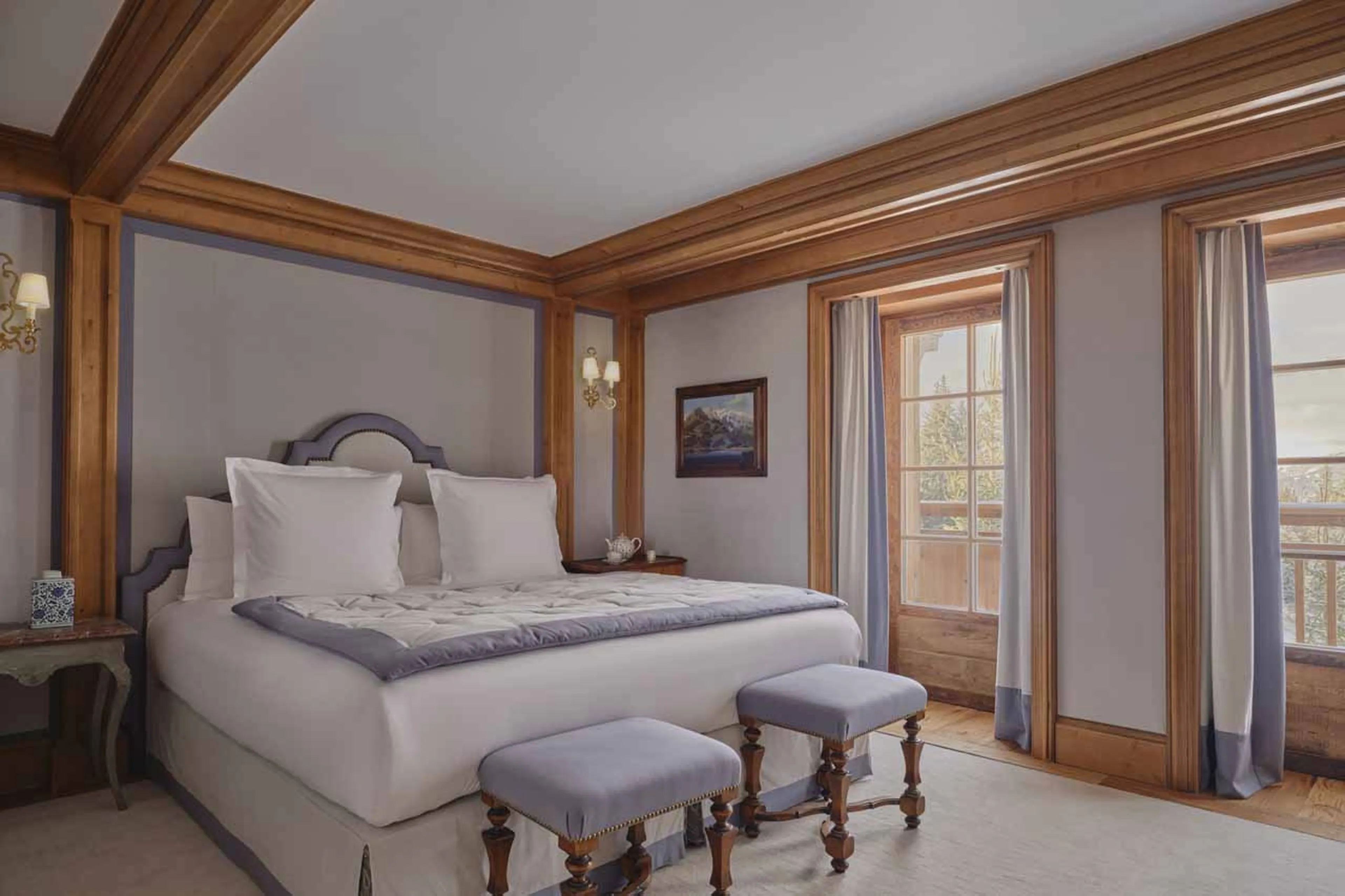 Bedroom four at Chalet Airelles 1946 in Courchevel 1850