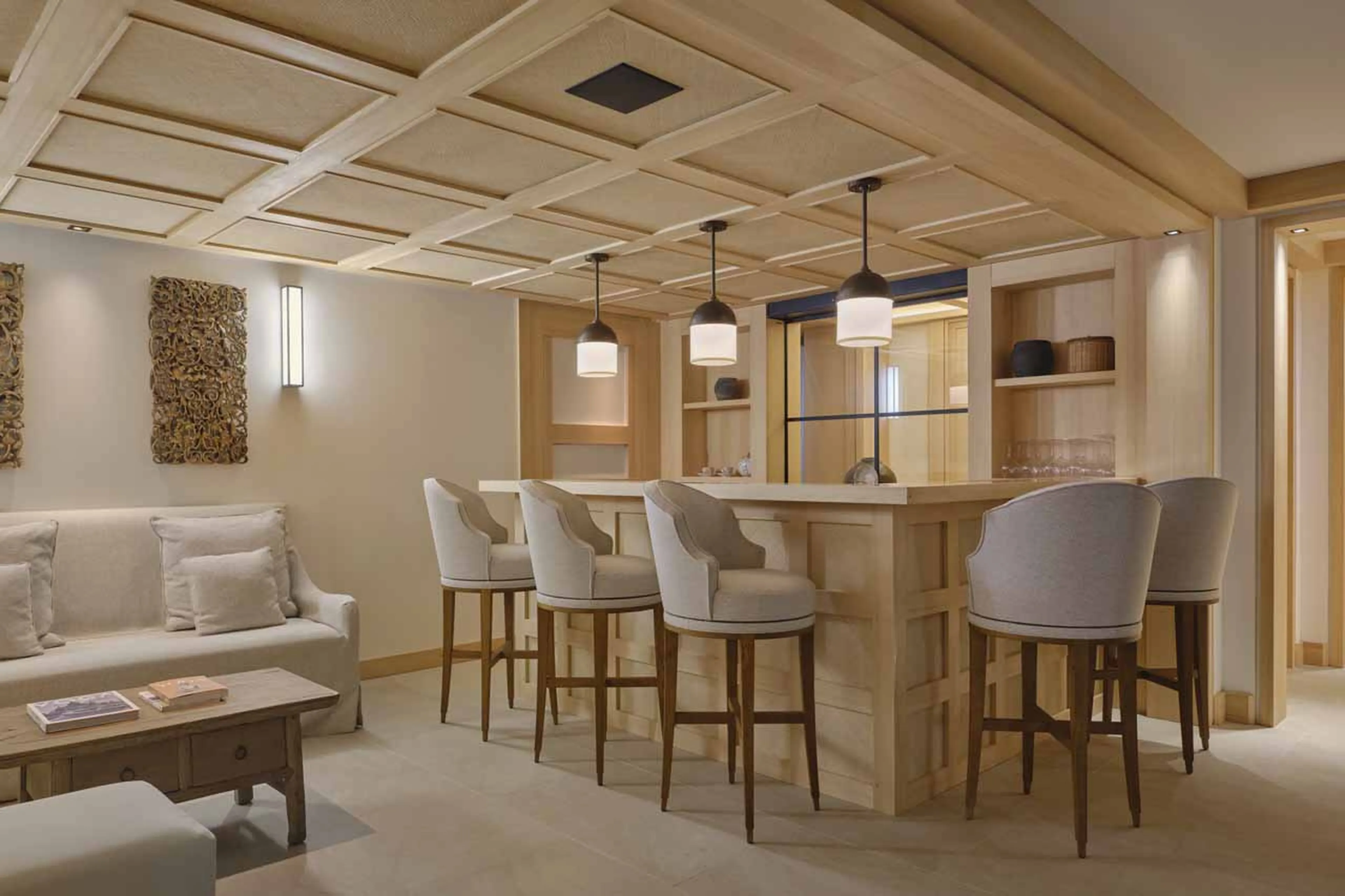 Spa bar at Chalet Airelles 1946 in Courchevel 1850