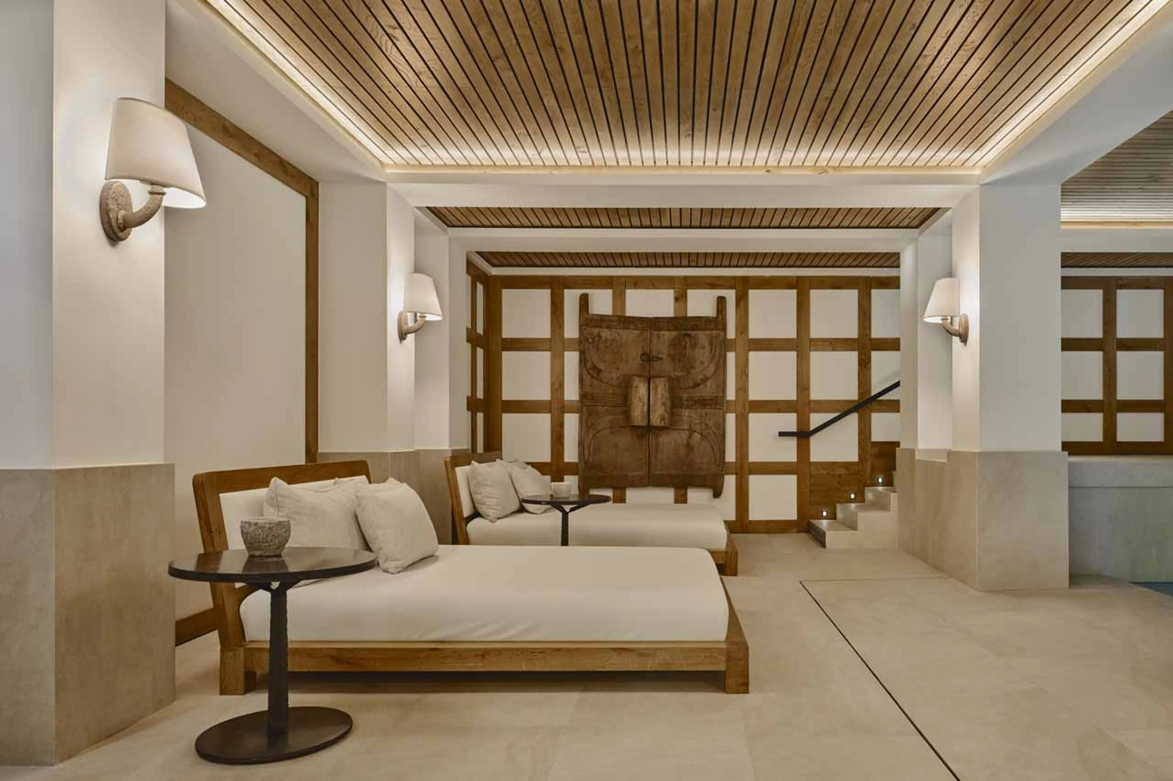 Spa relaxation area at Chalet Airelles 1946 in Courchevel 1850
