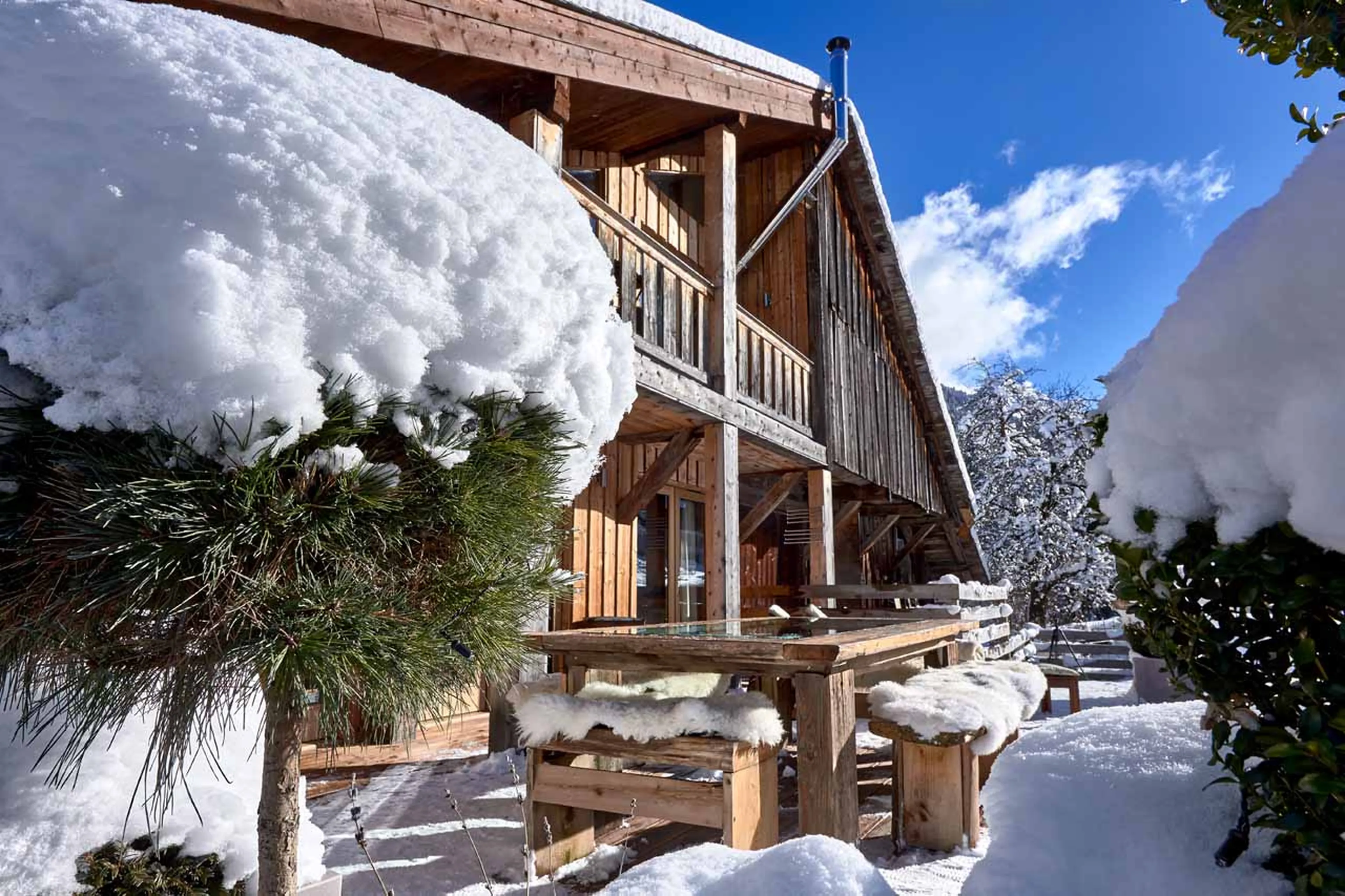 Terrace at Chalet 46˚ in Morzine