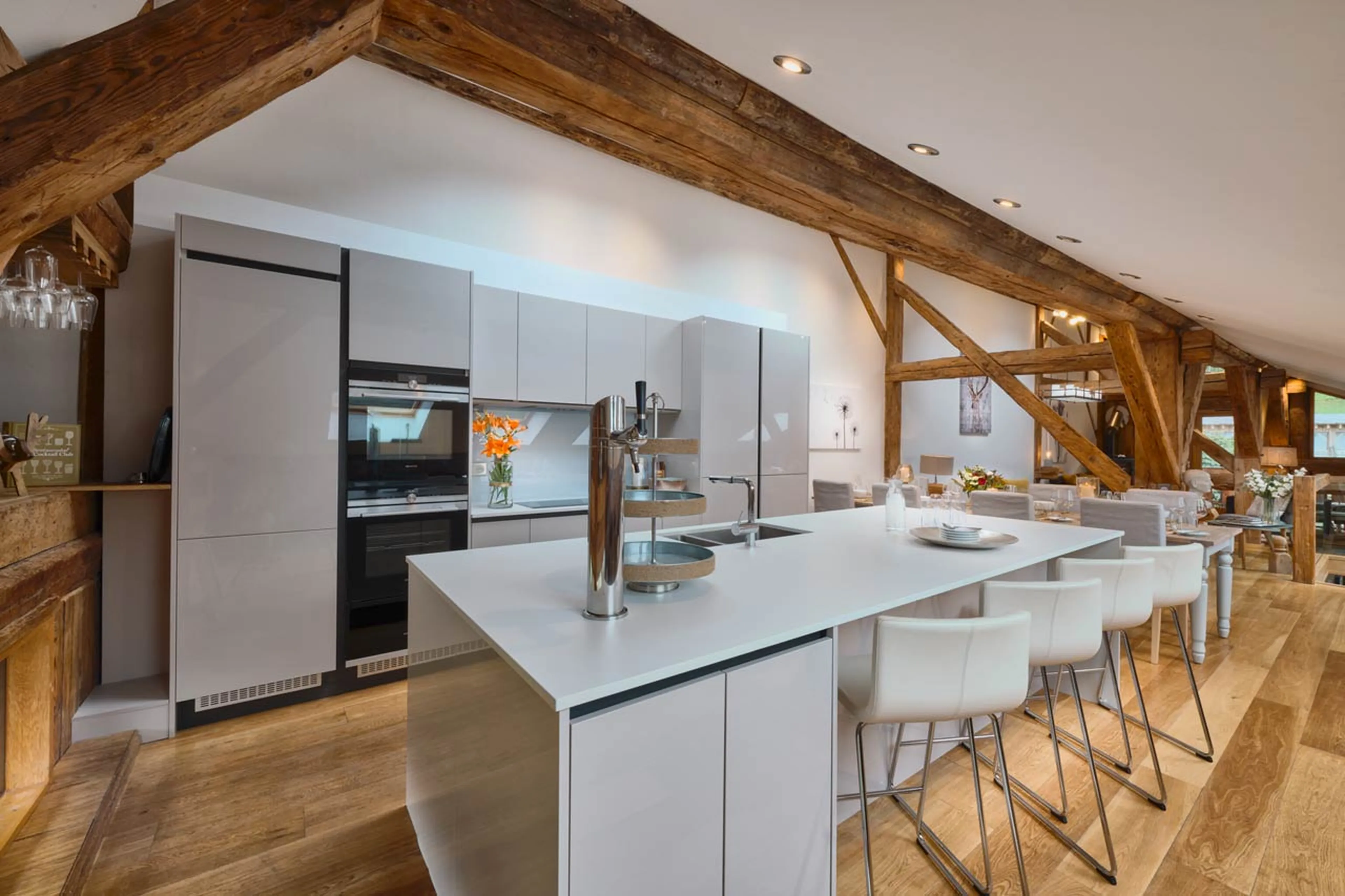 Kitchen at Chalet 46˚ in Morzine