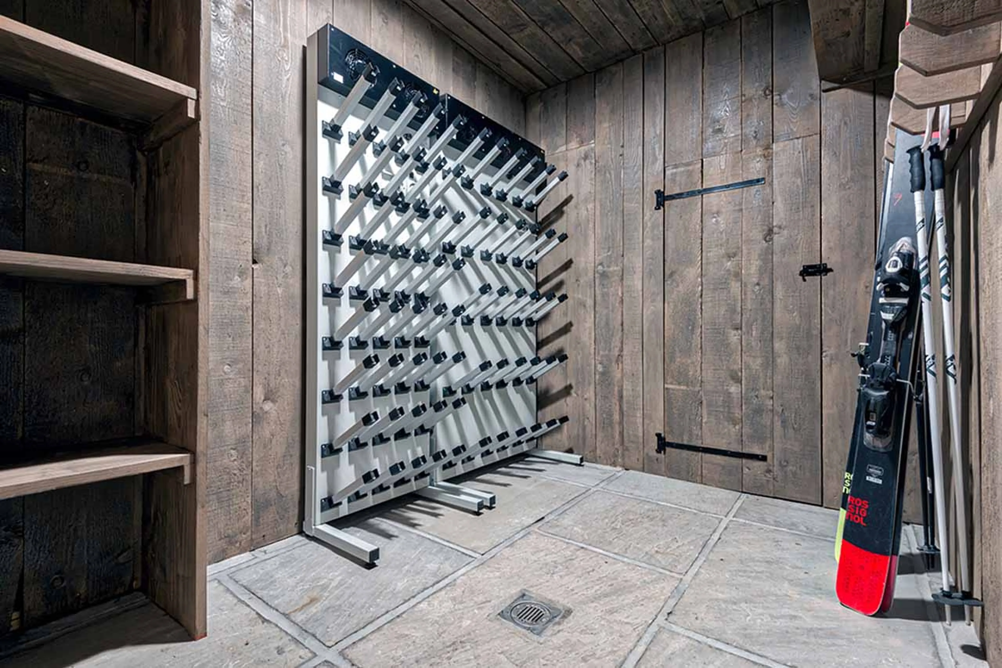 Ski room at Chalet 46˚ in Morzine