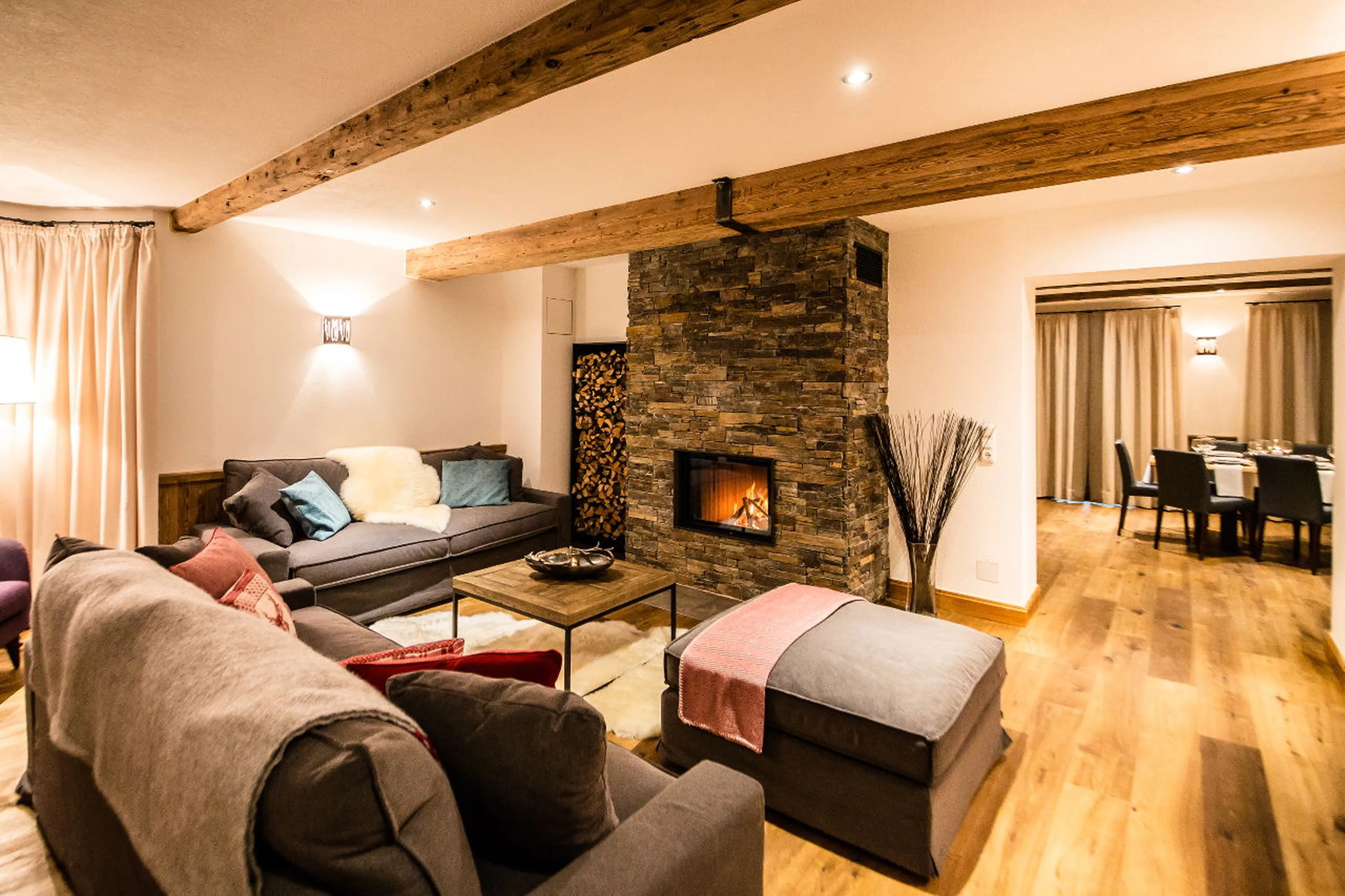 Living area at Chalet 53 in St Anton