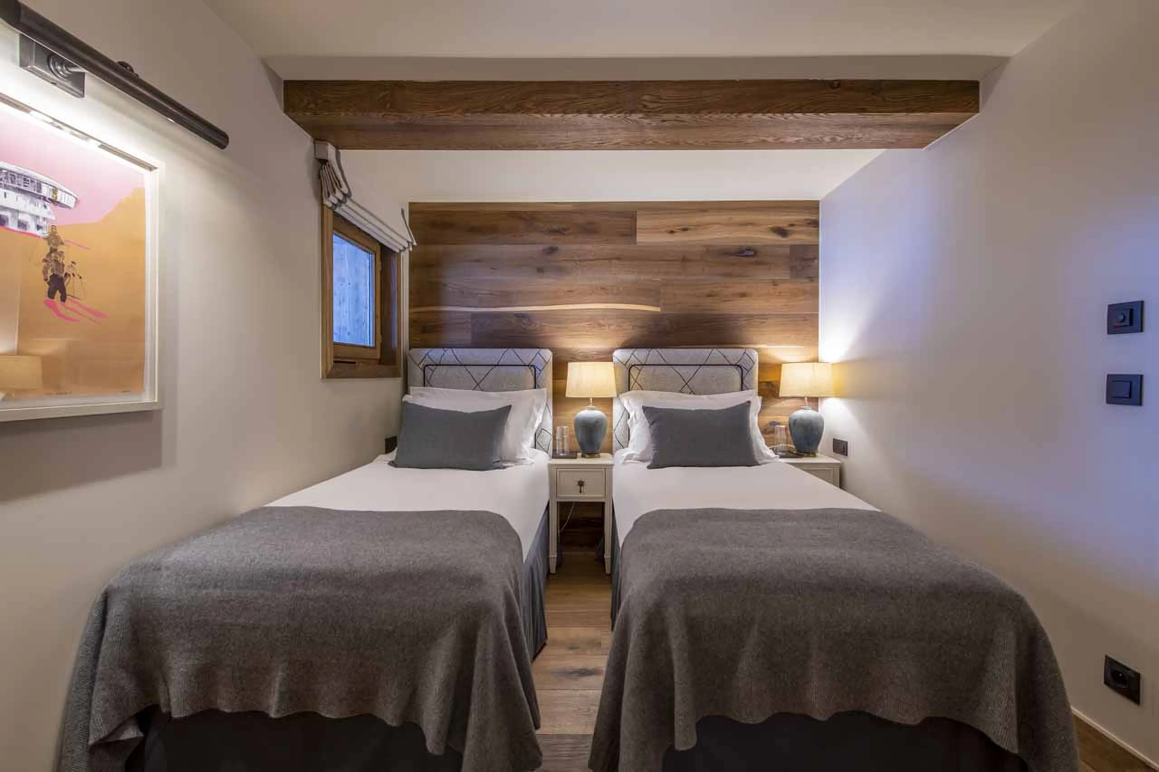 Bedroom three at Chalet Abade in Val d'Isere
