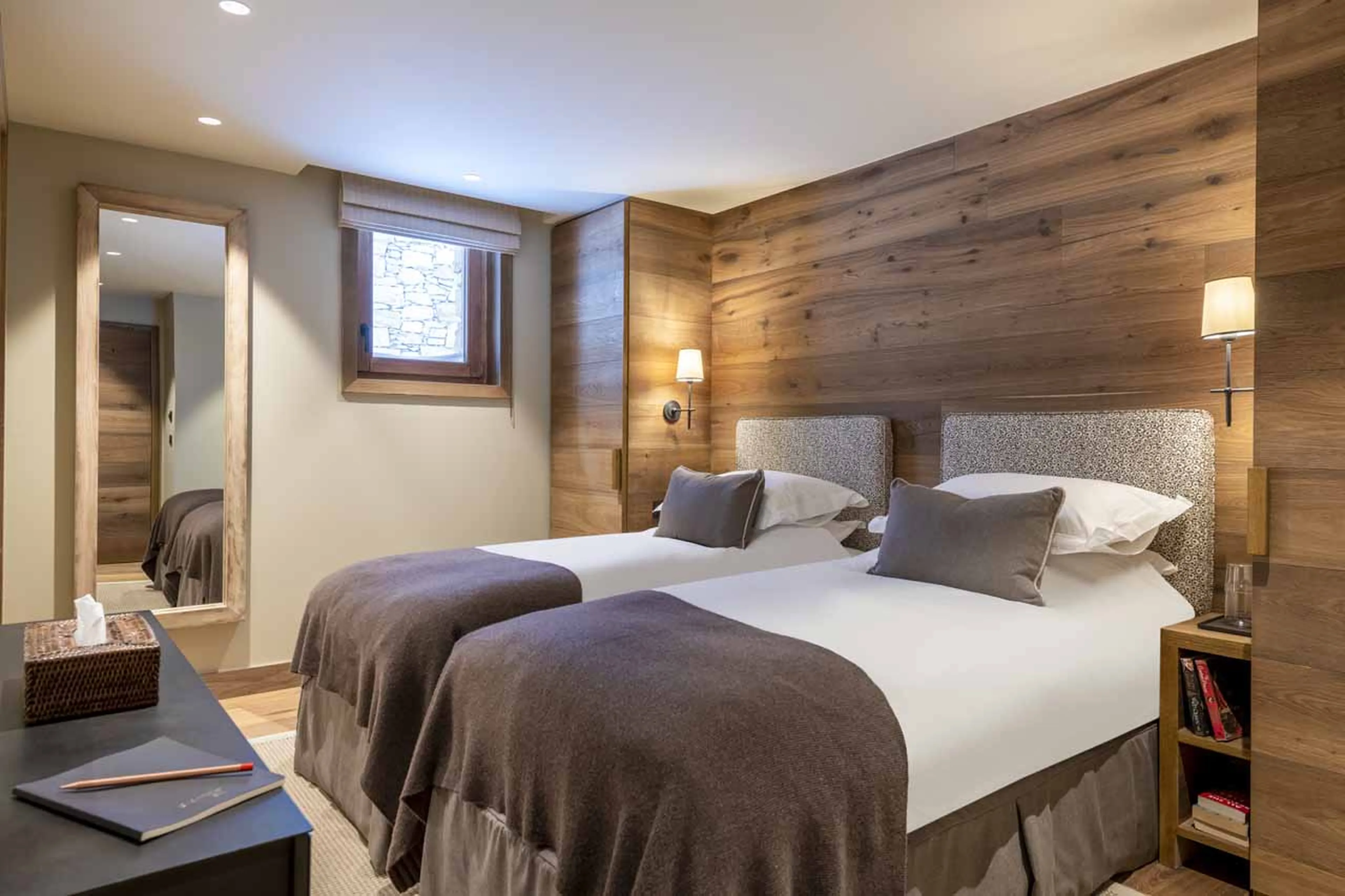Bedroom four at Chalet Abade in Val d'Isere
