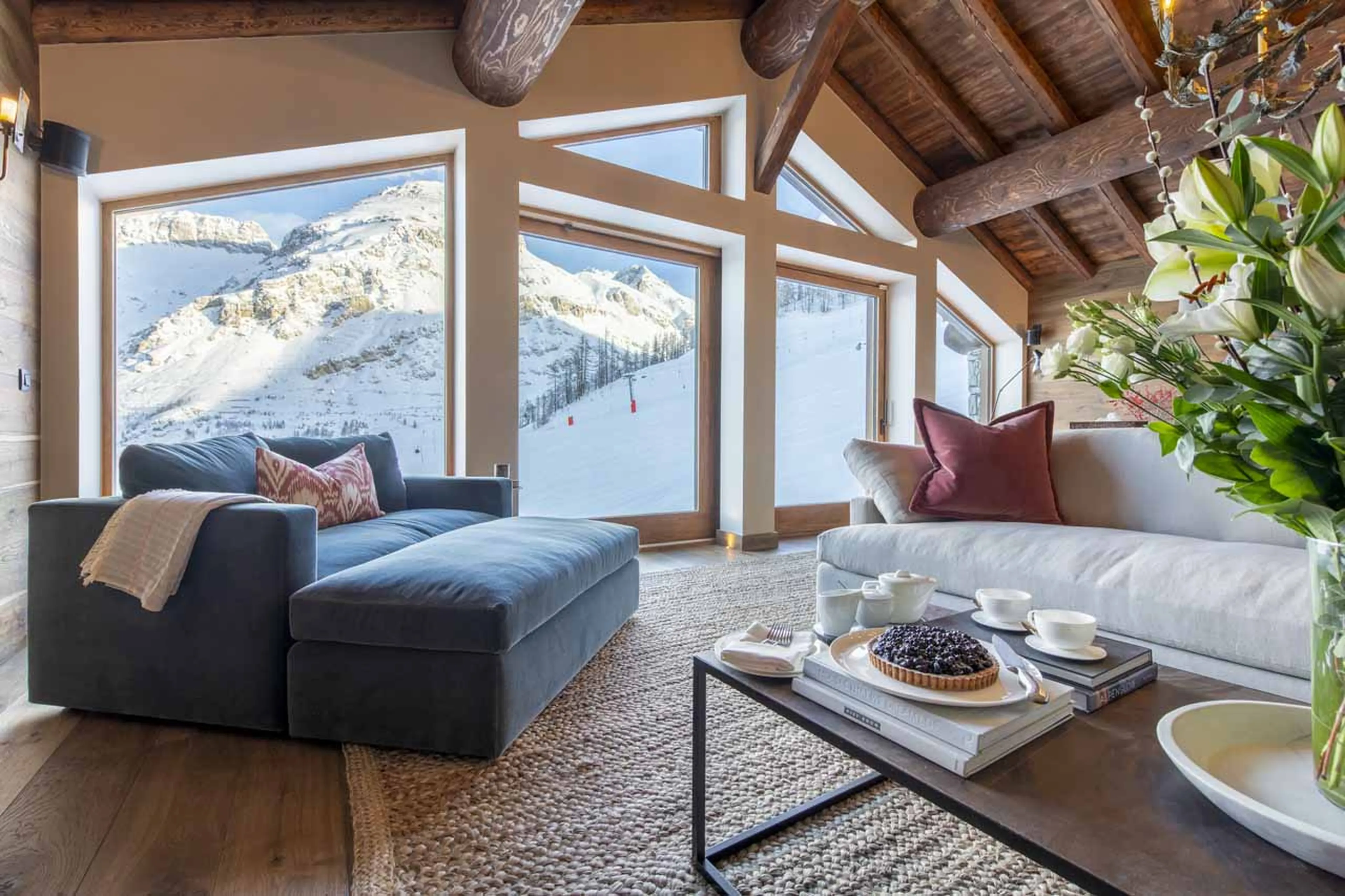 Mountain views at Chalet Abade in Val d'Isere