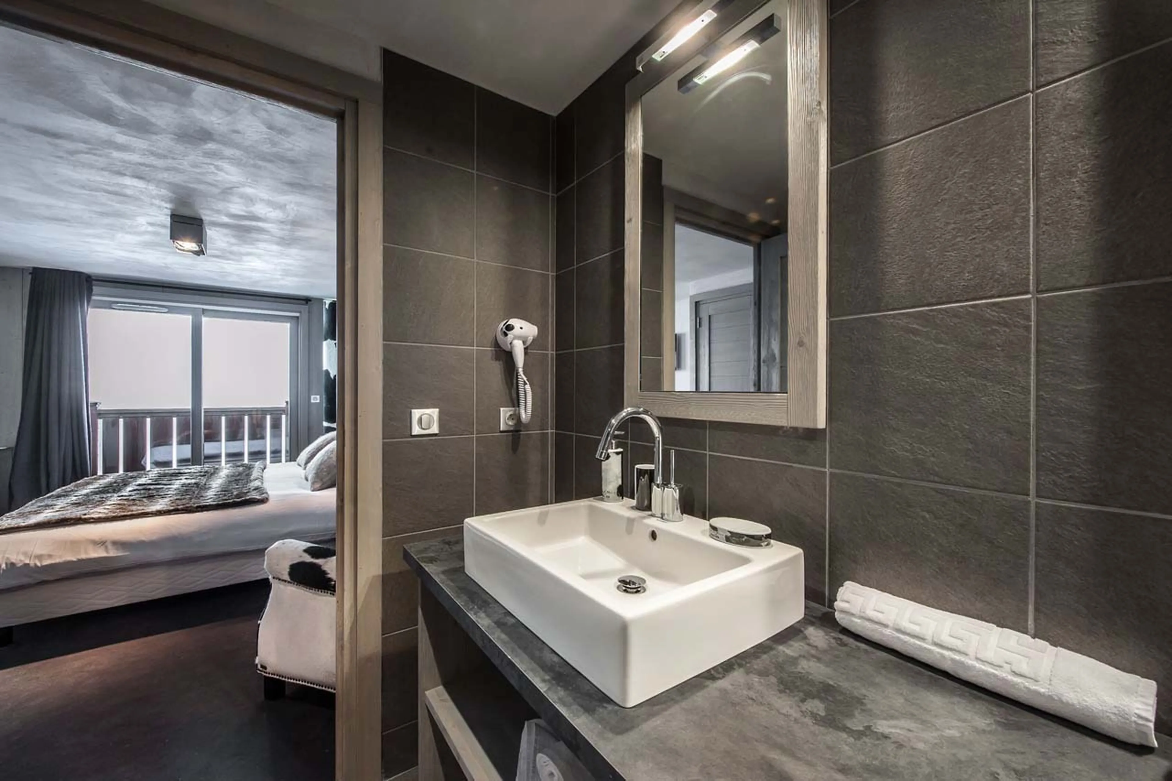 Master bathroom at Apartment Abondance in Courchevel 1650