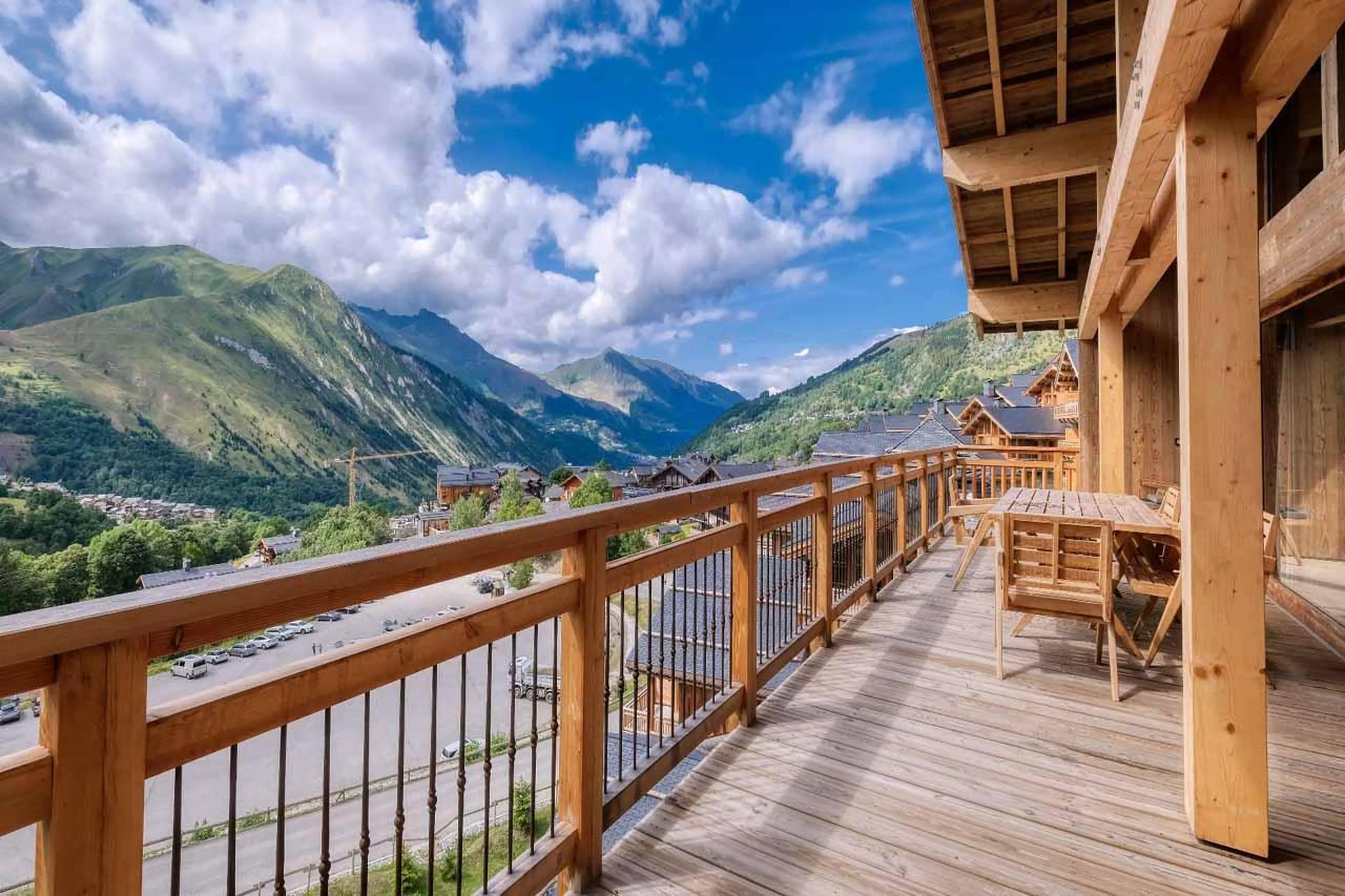 Balcony in Chalet Acolou, Saint Martin de Belleville
