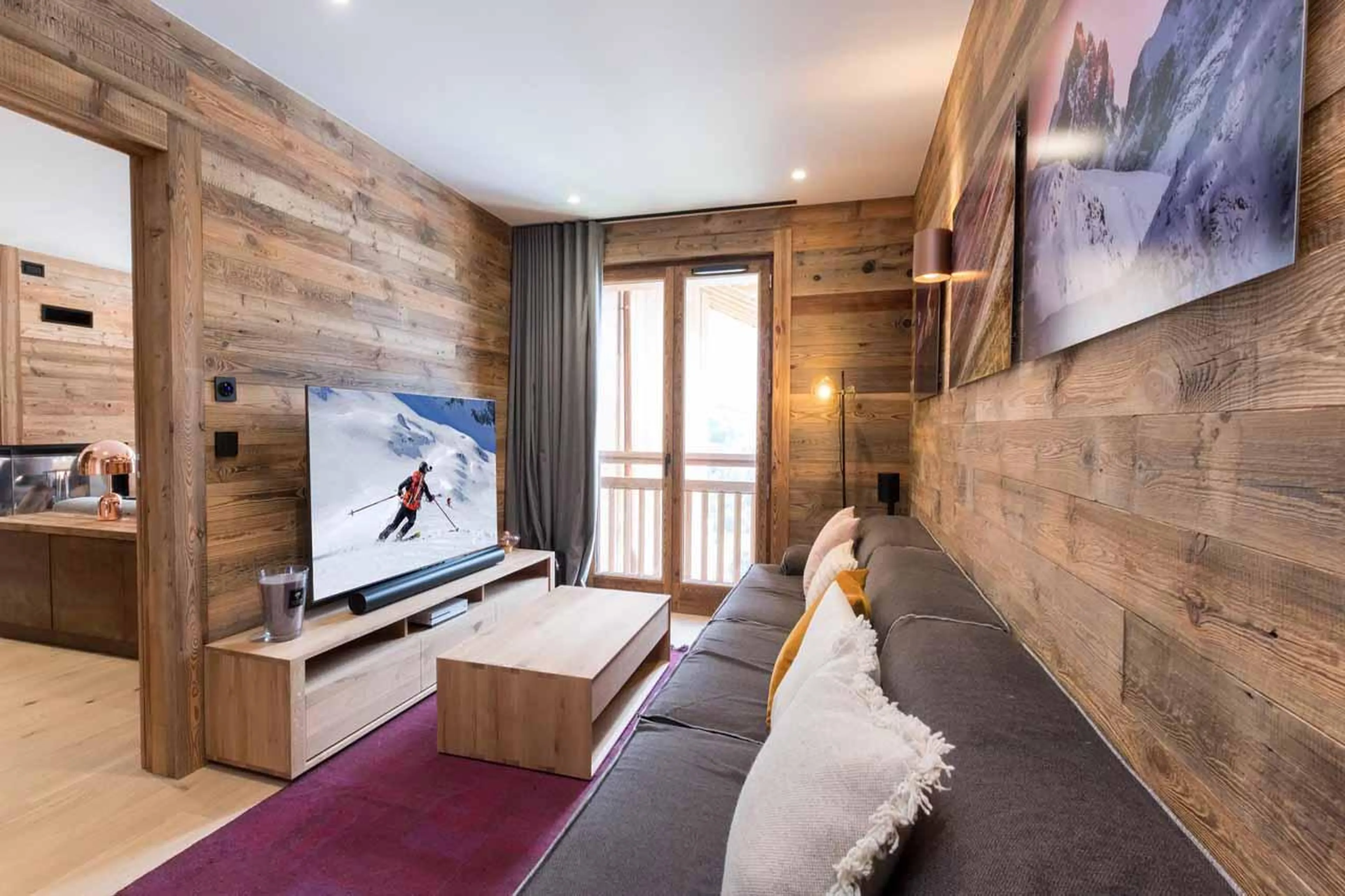 TV snug in Chalet Acolou, Saint Martin de Belleville