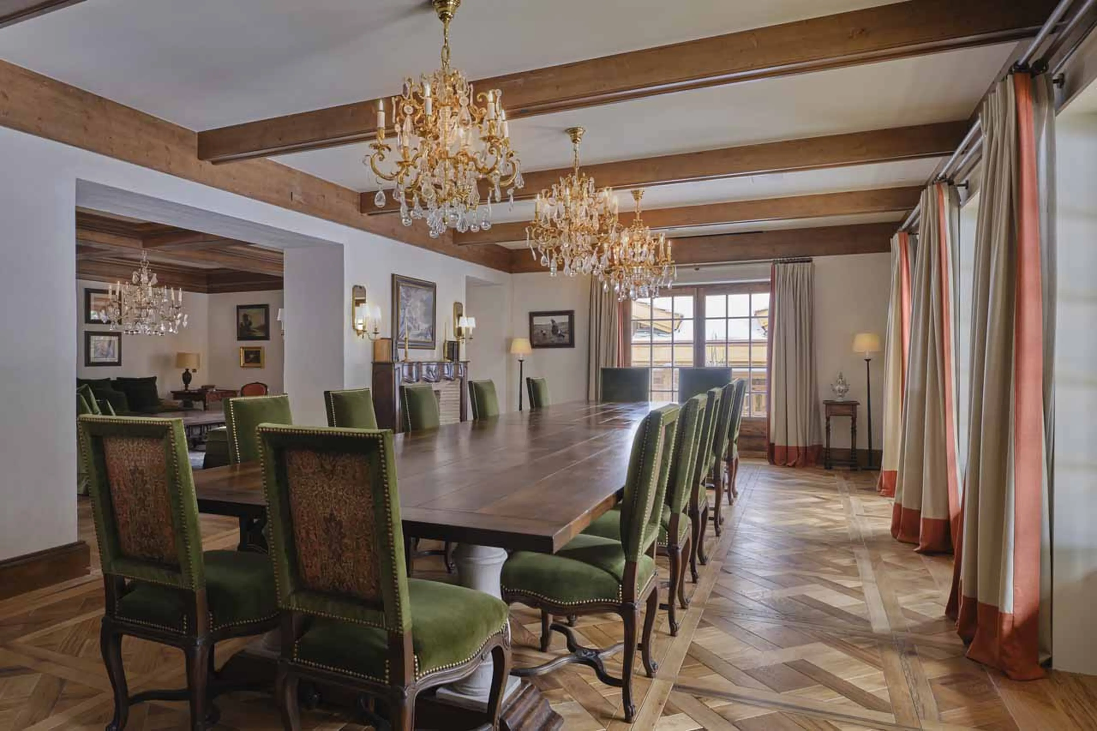 Dining room at Chalet Airelles 1992 in Courchevel 1850