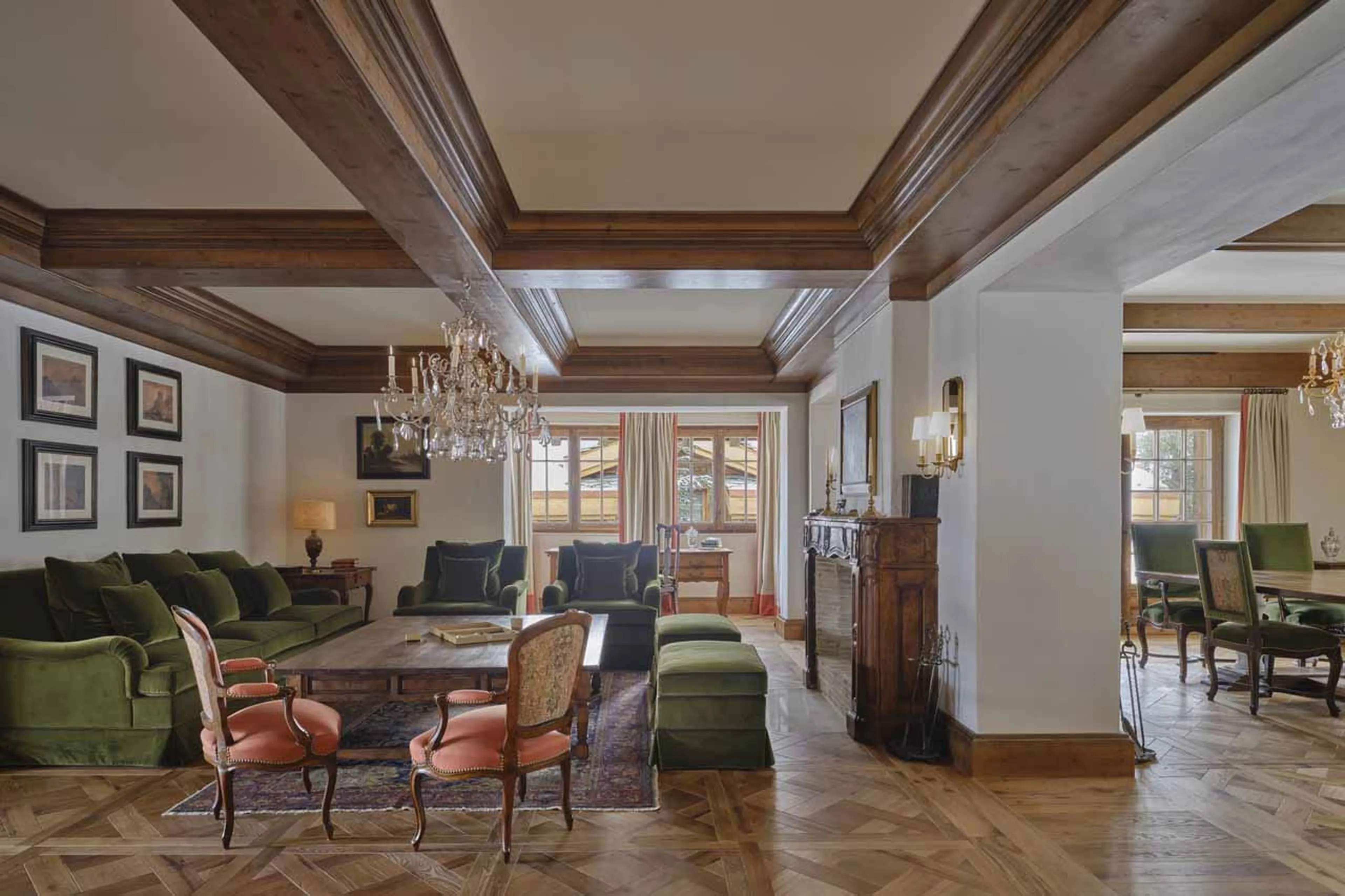 Lounge at Chalet Airelles 1992 in Courchevel 1850