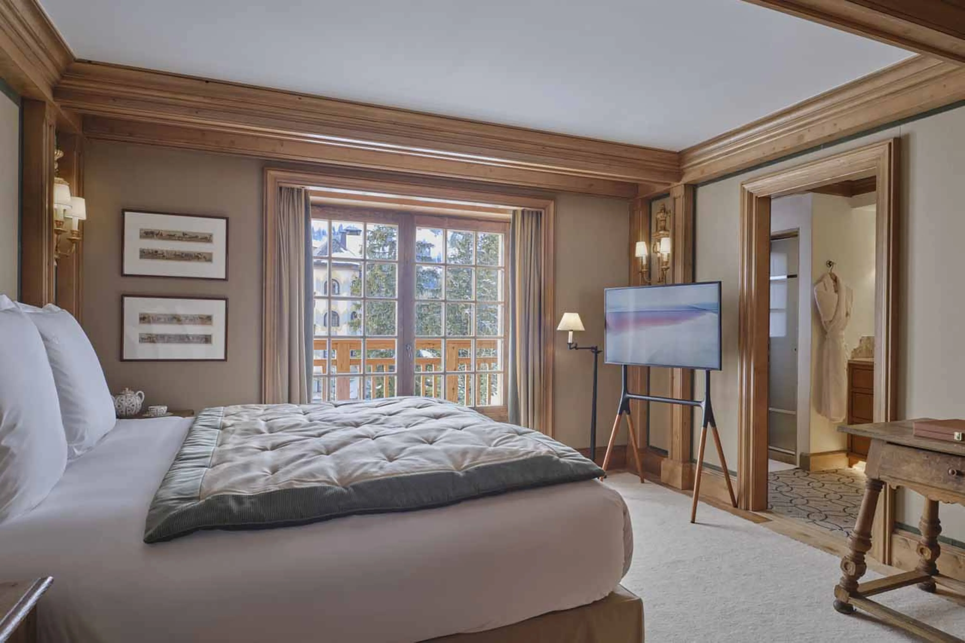 Bedroom five at Chalet Airelles 1992 in Courchevel 1850