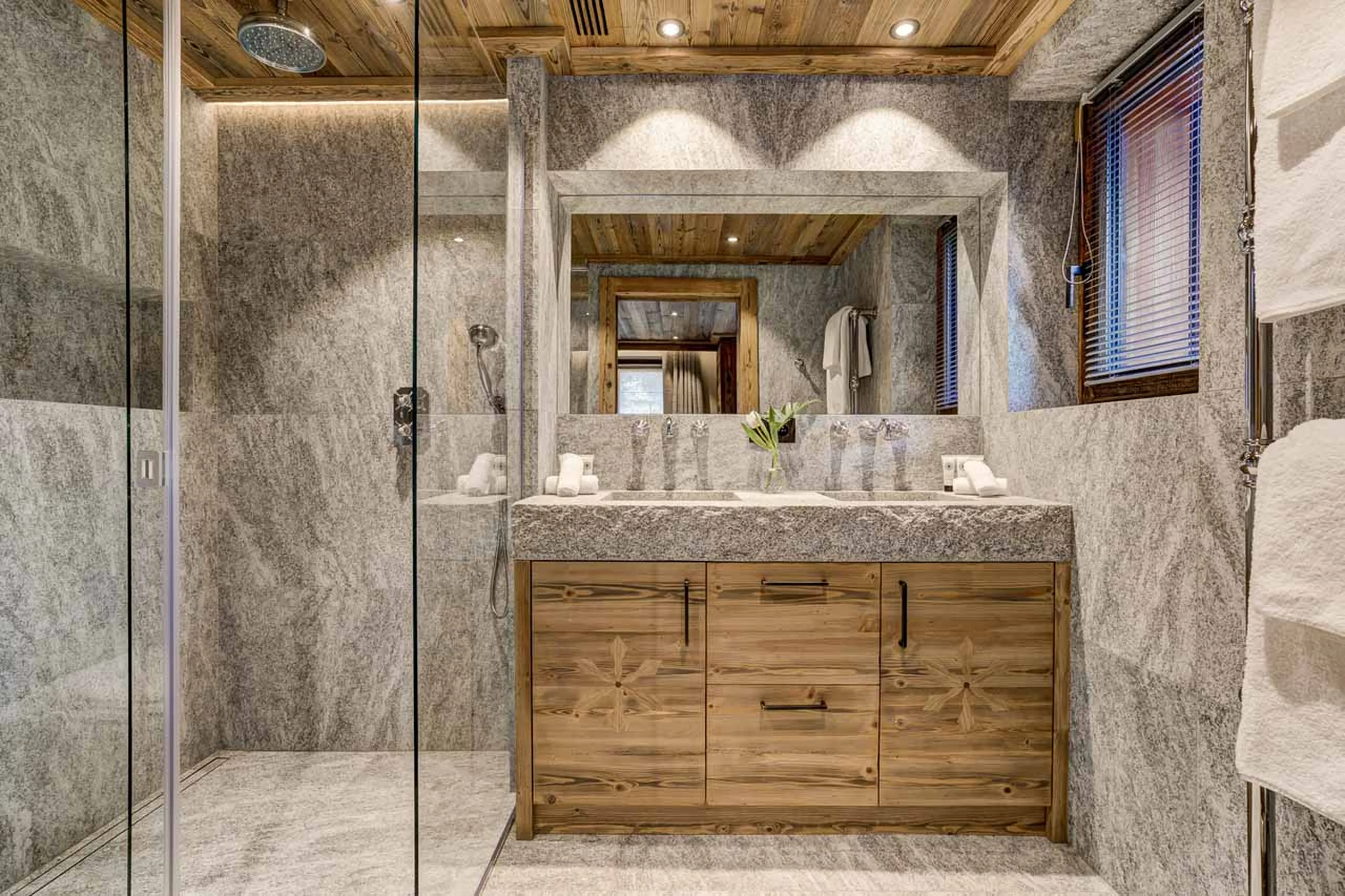 Bathroom three at Chalet Alaska in Chamonix