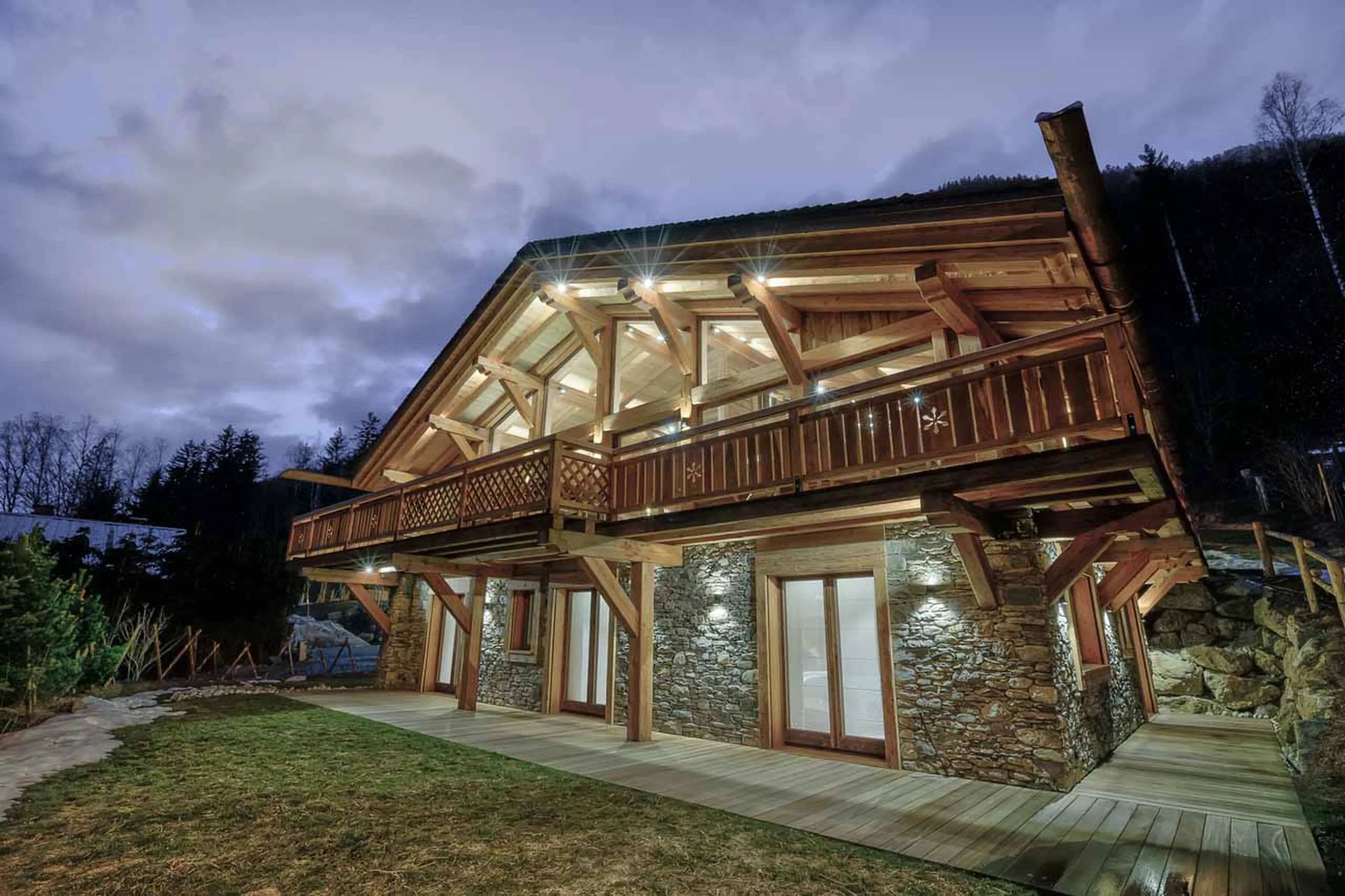 View of Chalet Alaska in Chamonix