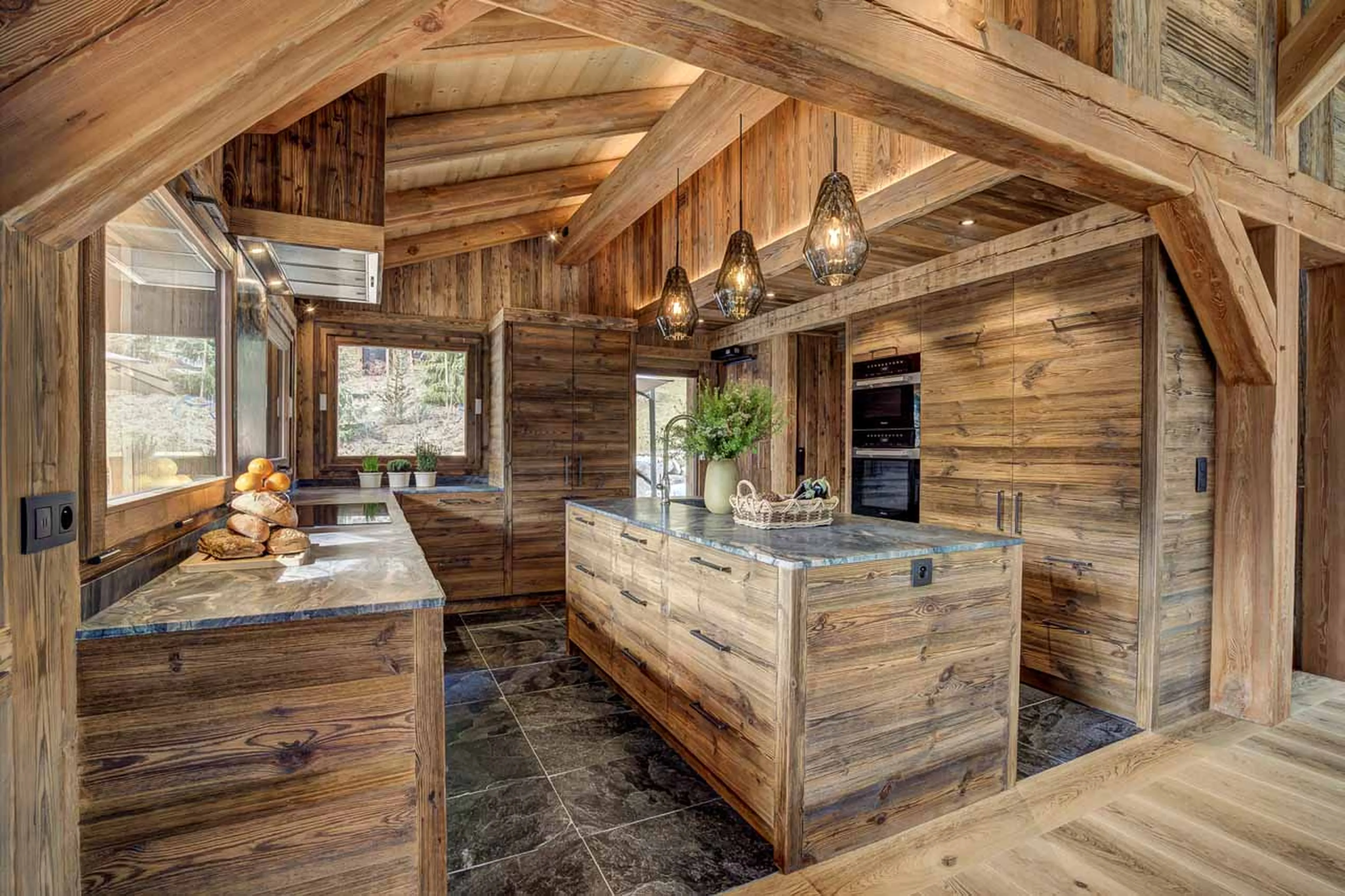 Kitchen at Chalet Alaska in Chamonix