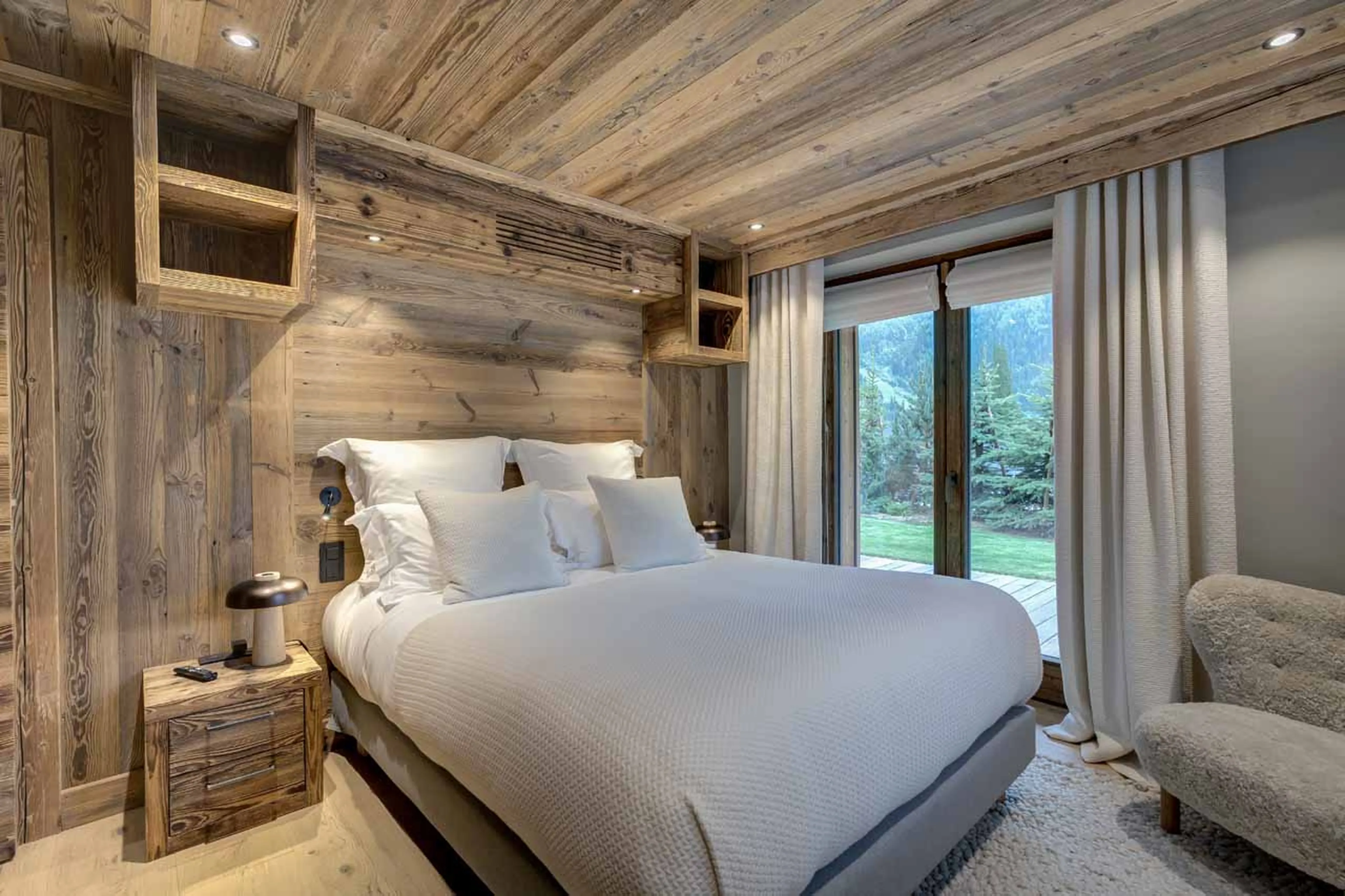 Bedroom one at Chalet Alaska in Chamonix