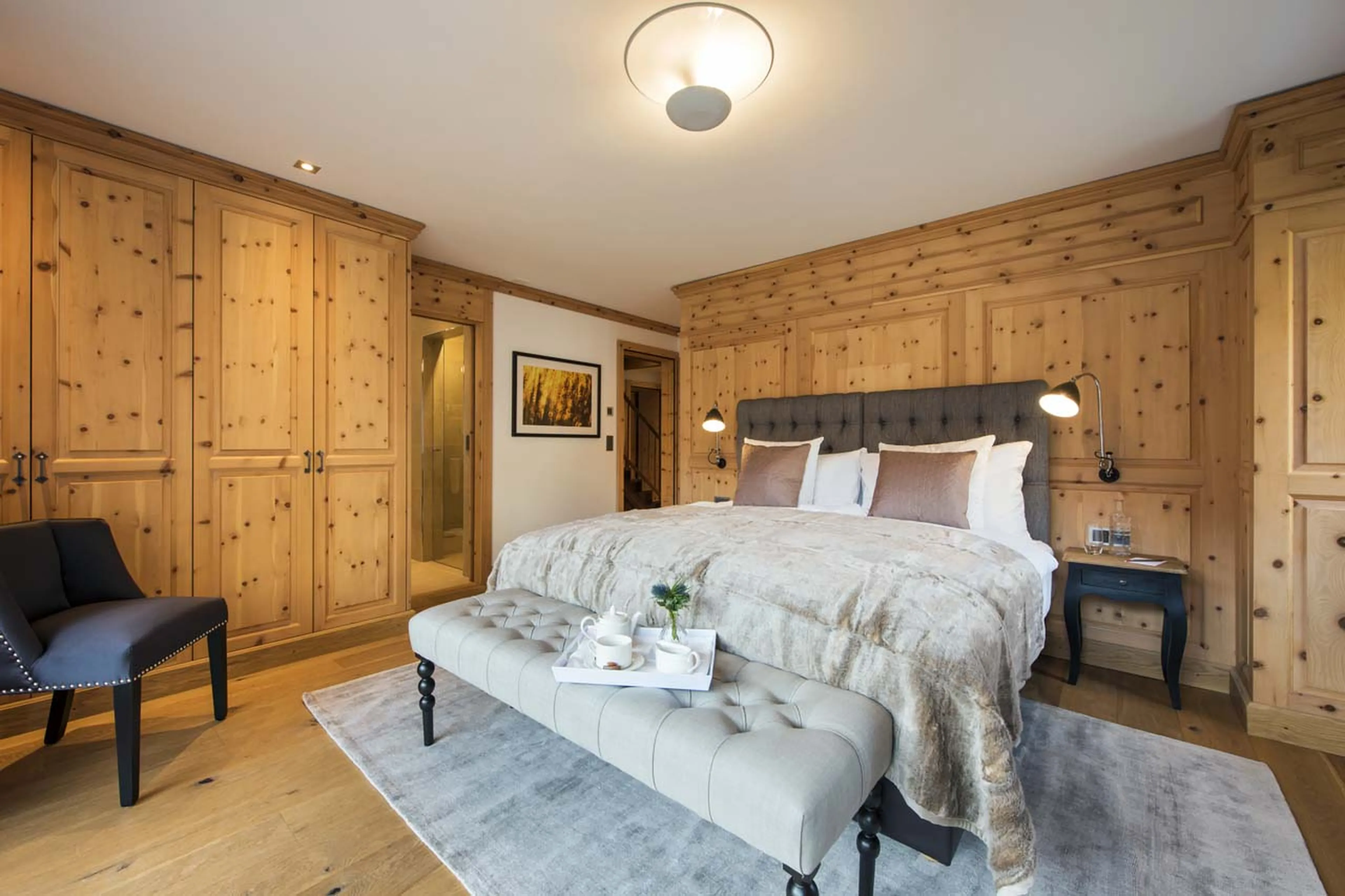 Bedroom two at Chalet Alex in Zermatt