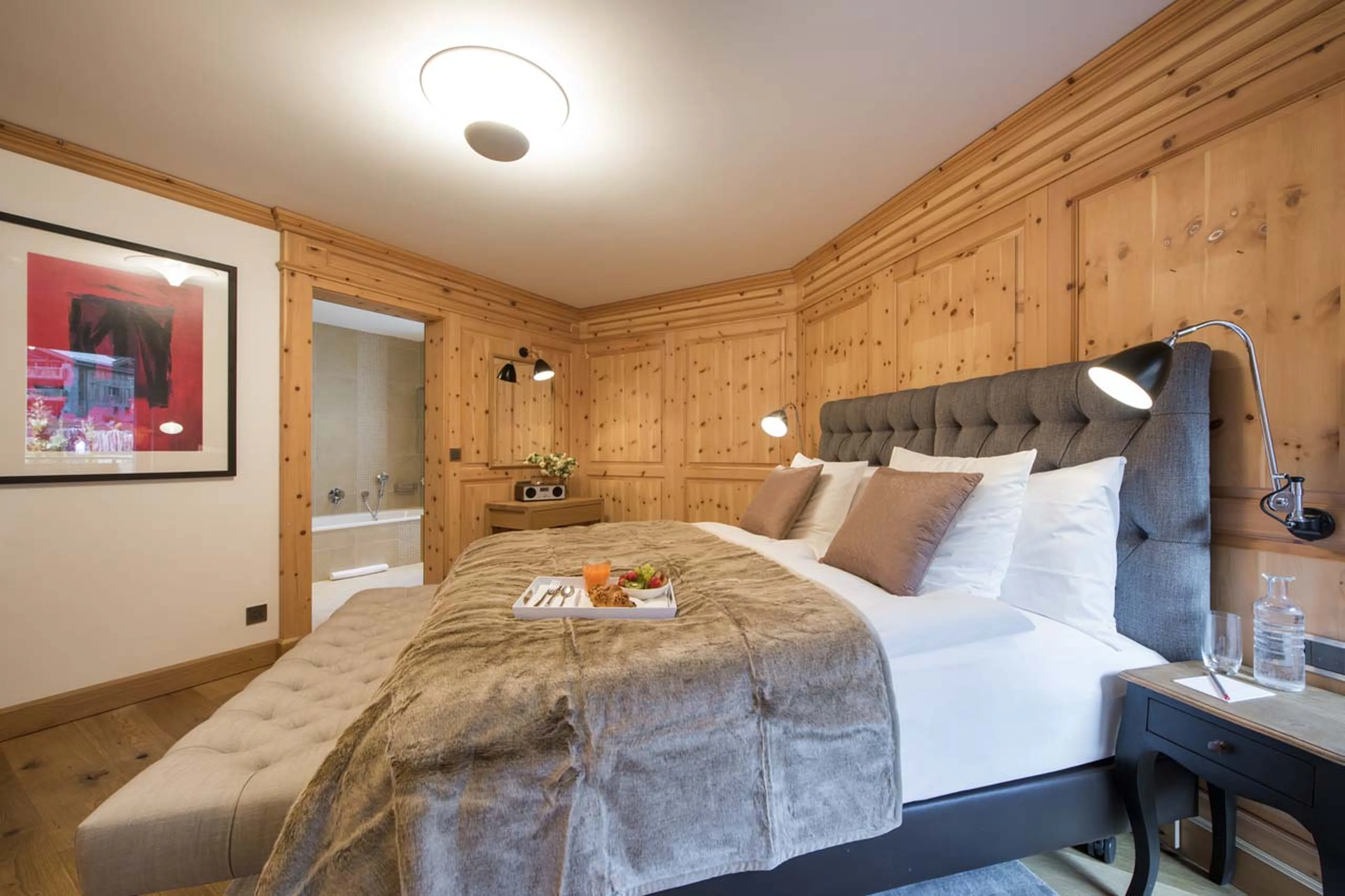 Bedroom six at Chalet Alex in Zermatt