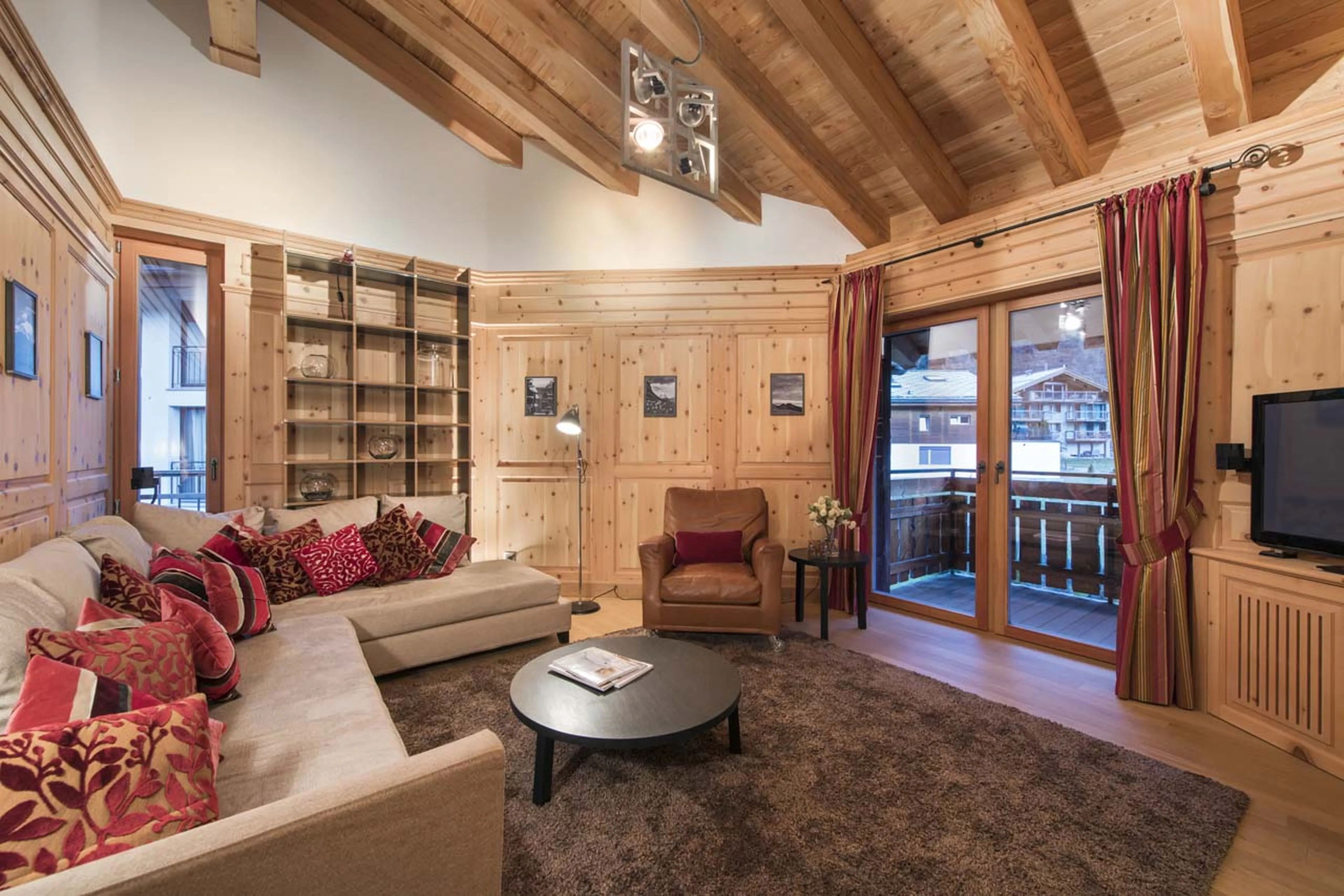 Second TV room at Chalet Alex in Zermatt