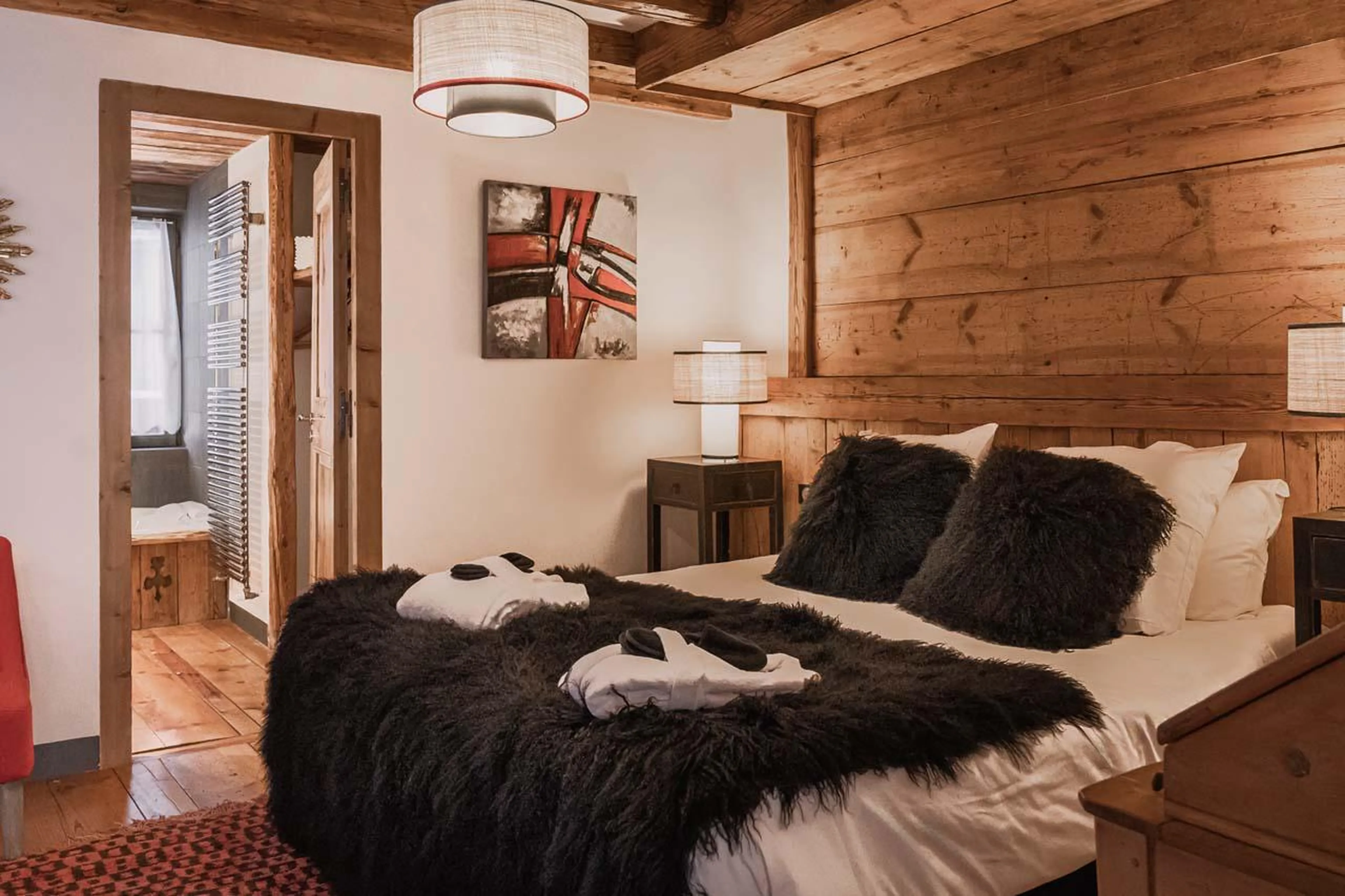 Bedroom three at Chalet Alice in Val d'Isere