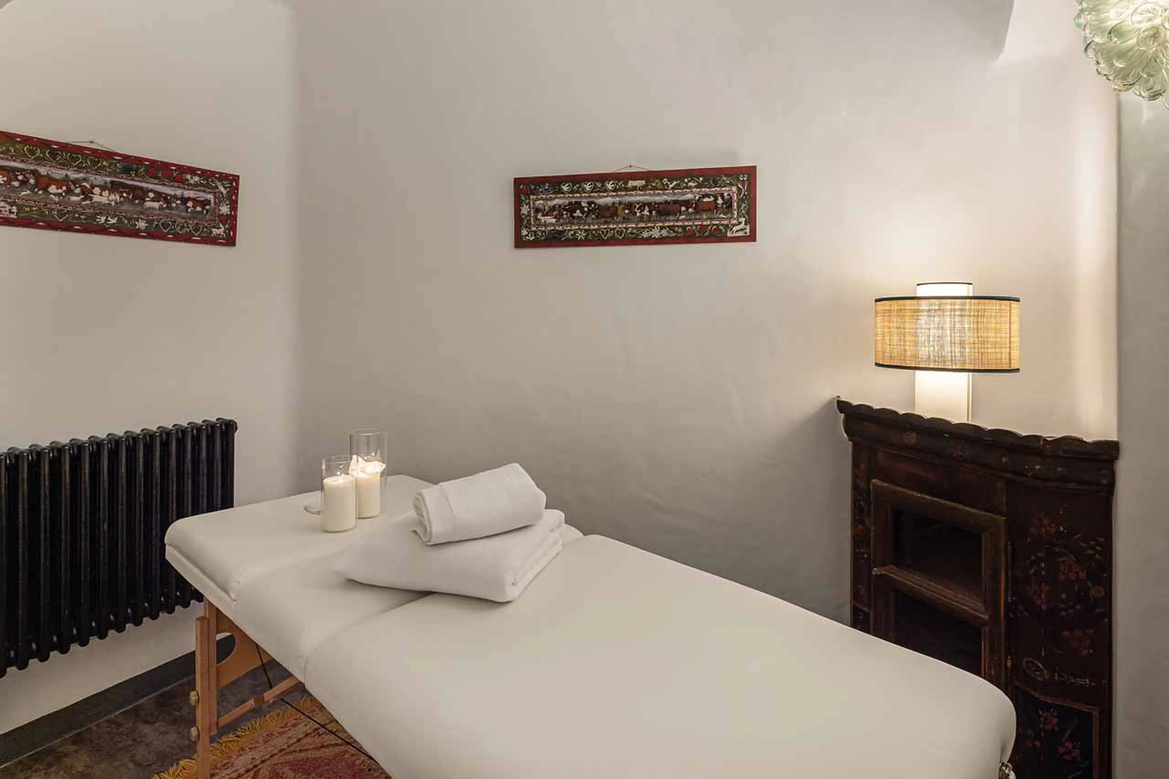 Massage room at Chalet Alice in Val d'Isere