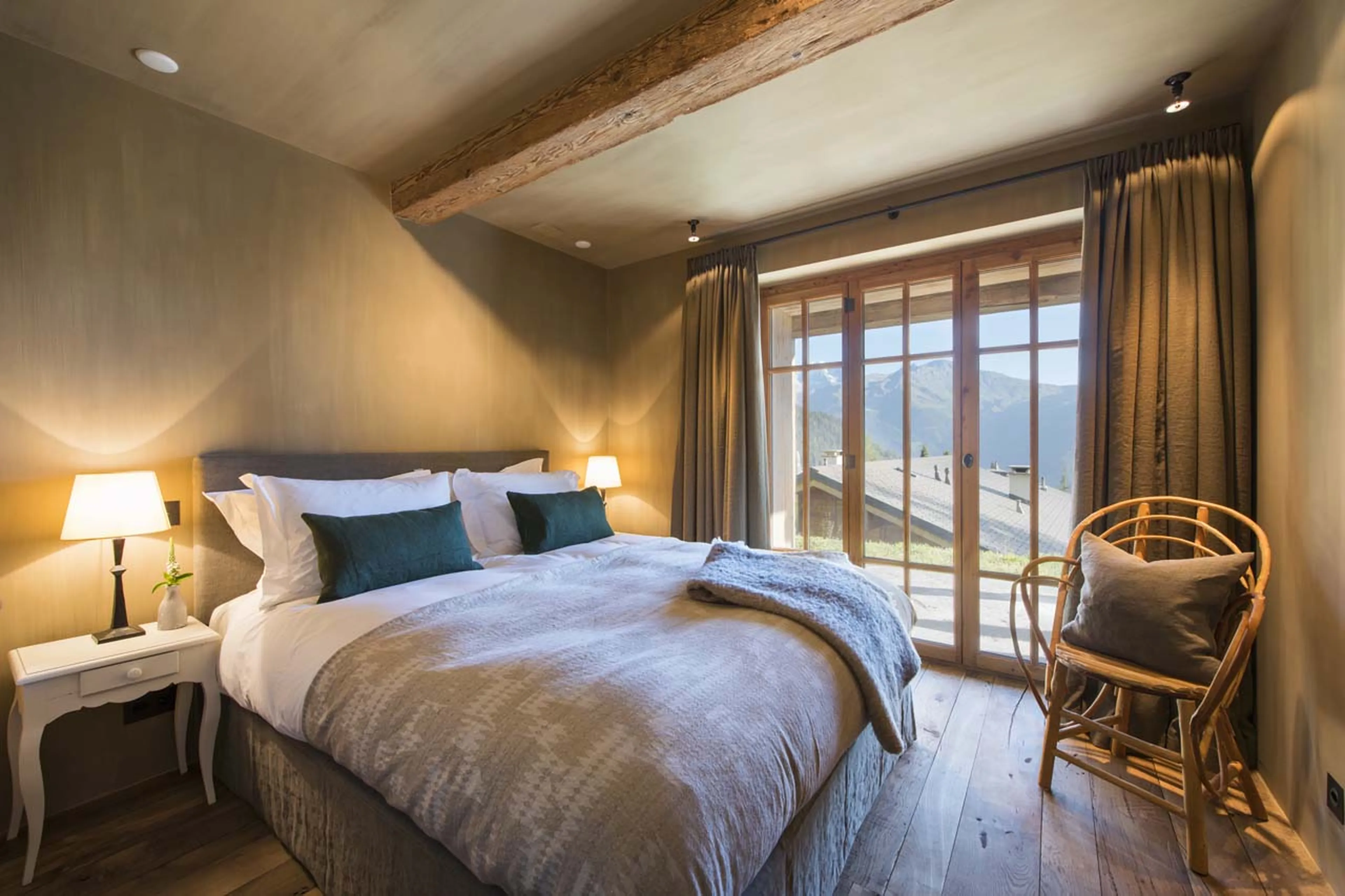 Bedroom three at Chalet Aline in Verbier
