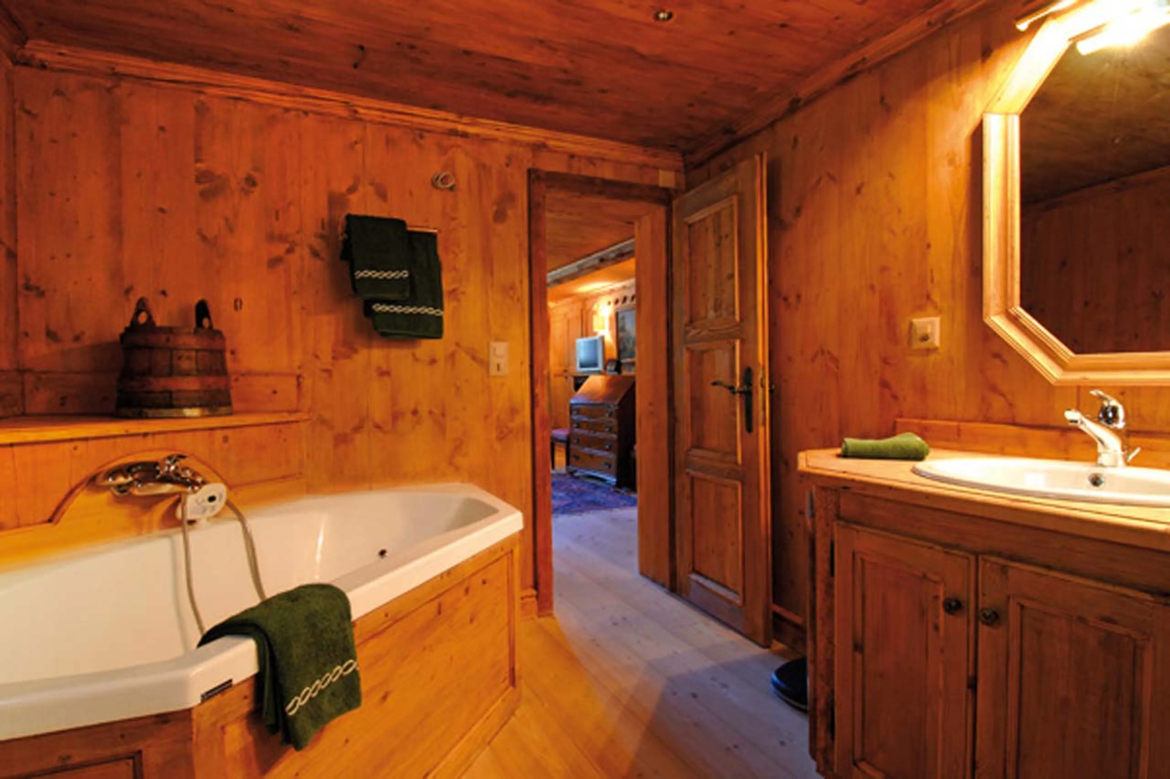 Bathroom one at Chalet Alouette in Crans Montana