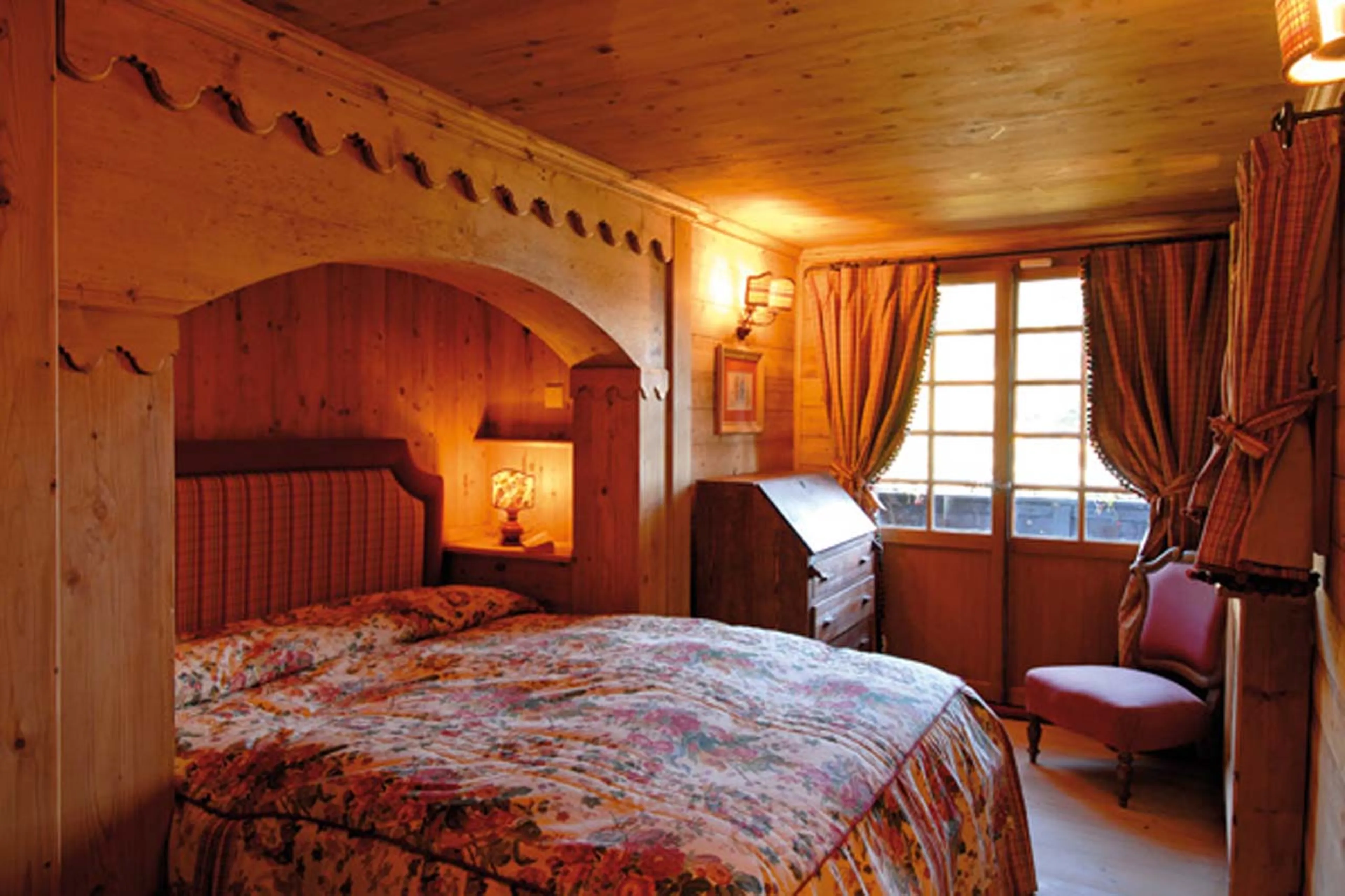 Bedroom two at Chalet Alouette in Crans Montana