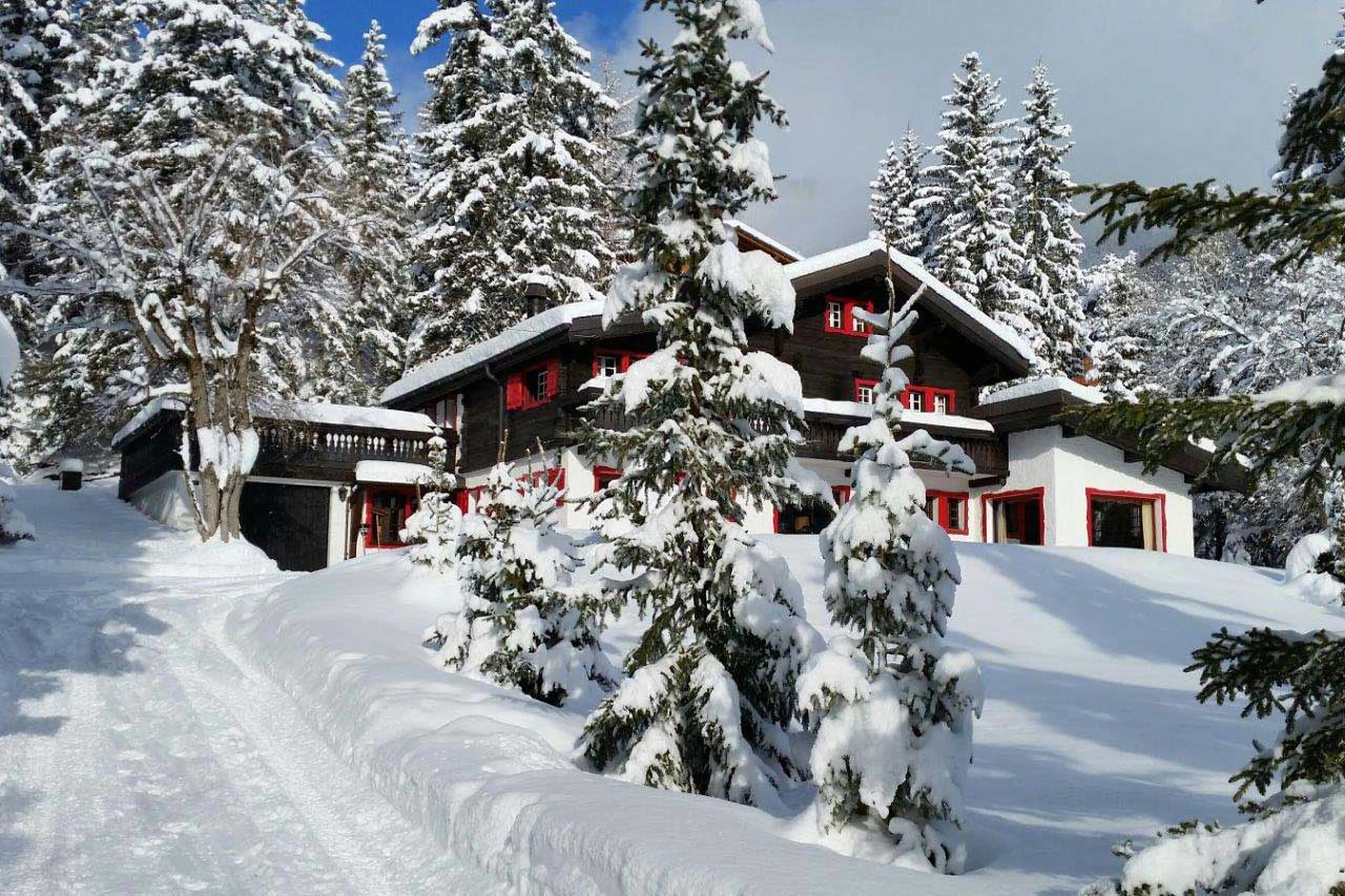 Exterior of Chalet Alouette in Crans Montana
