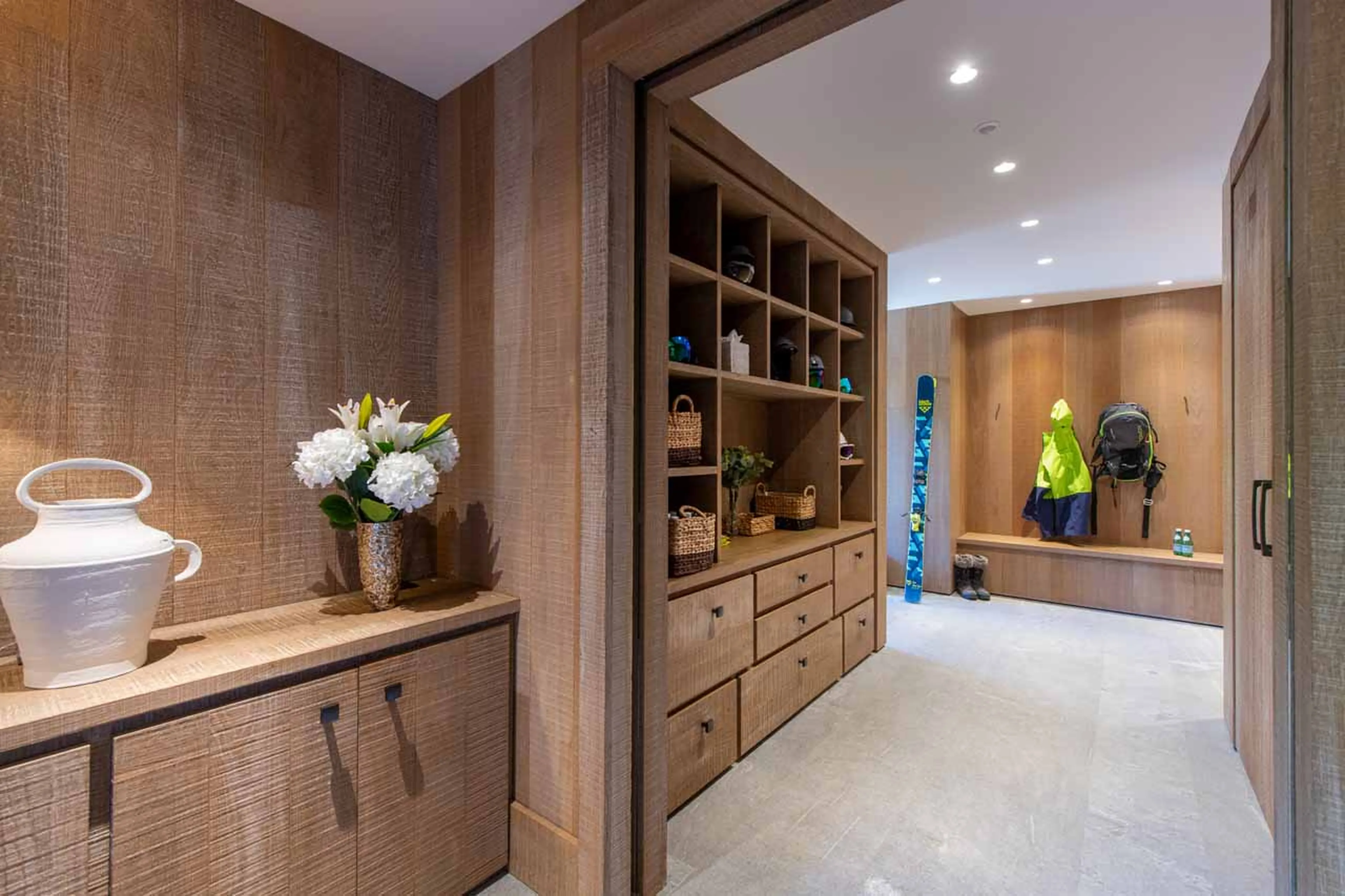 Ski room at Chalet Alpaca in Meribel