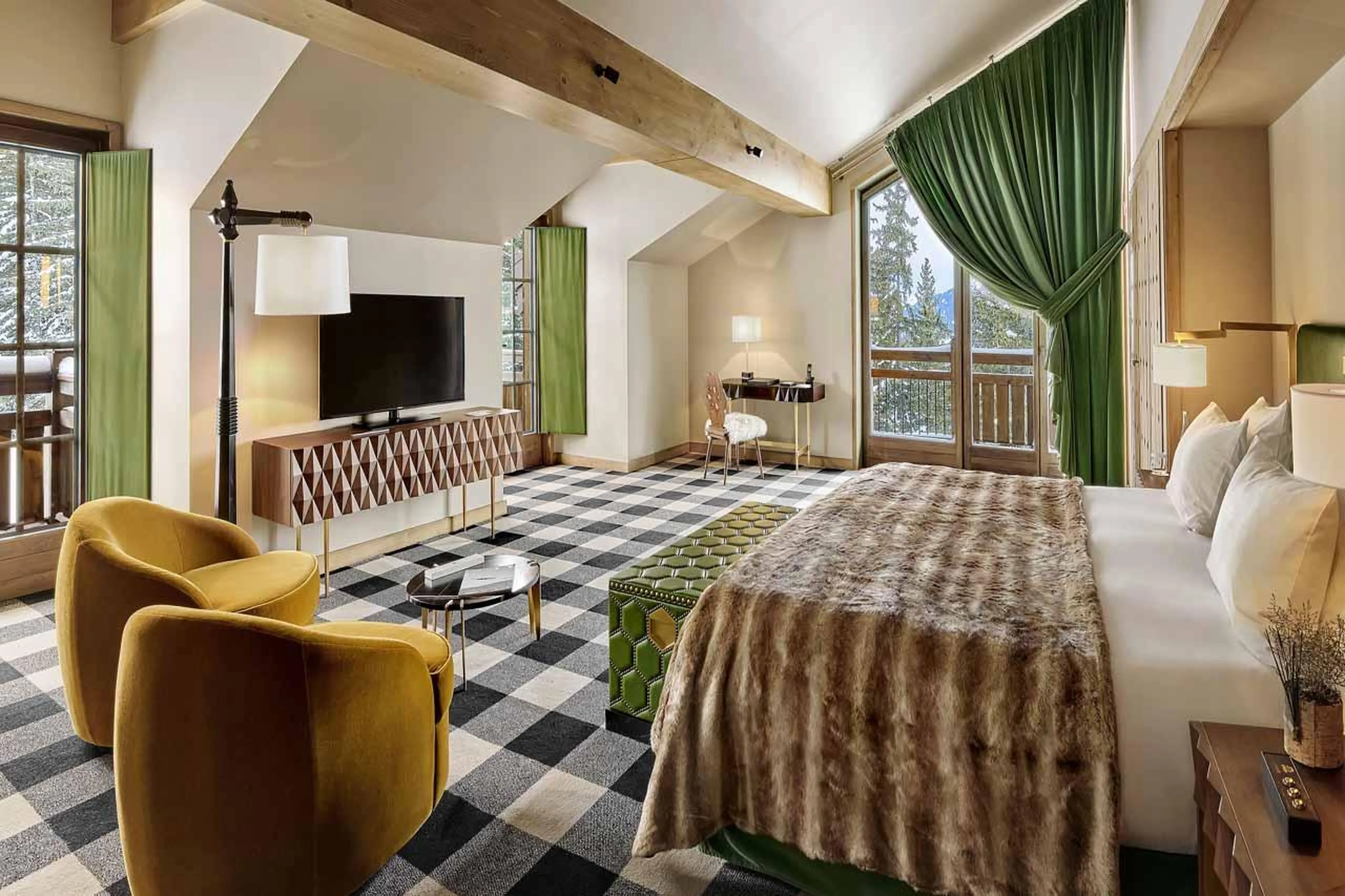 Bedroom 5 in Chalet Alpensia in Courchevel 1850