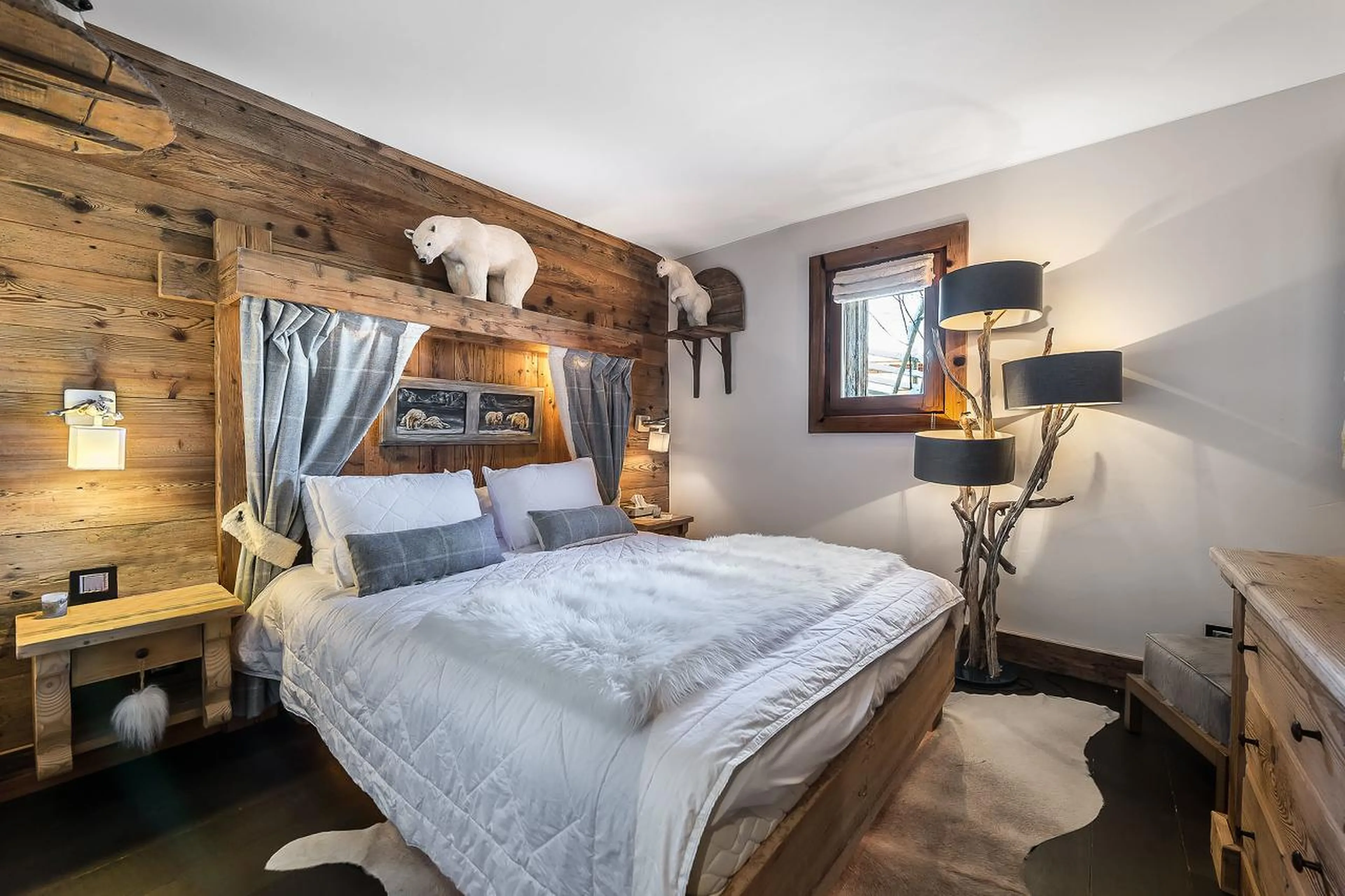 Bedroom five at Chalet Alpette in Courchevel 1550