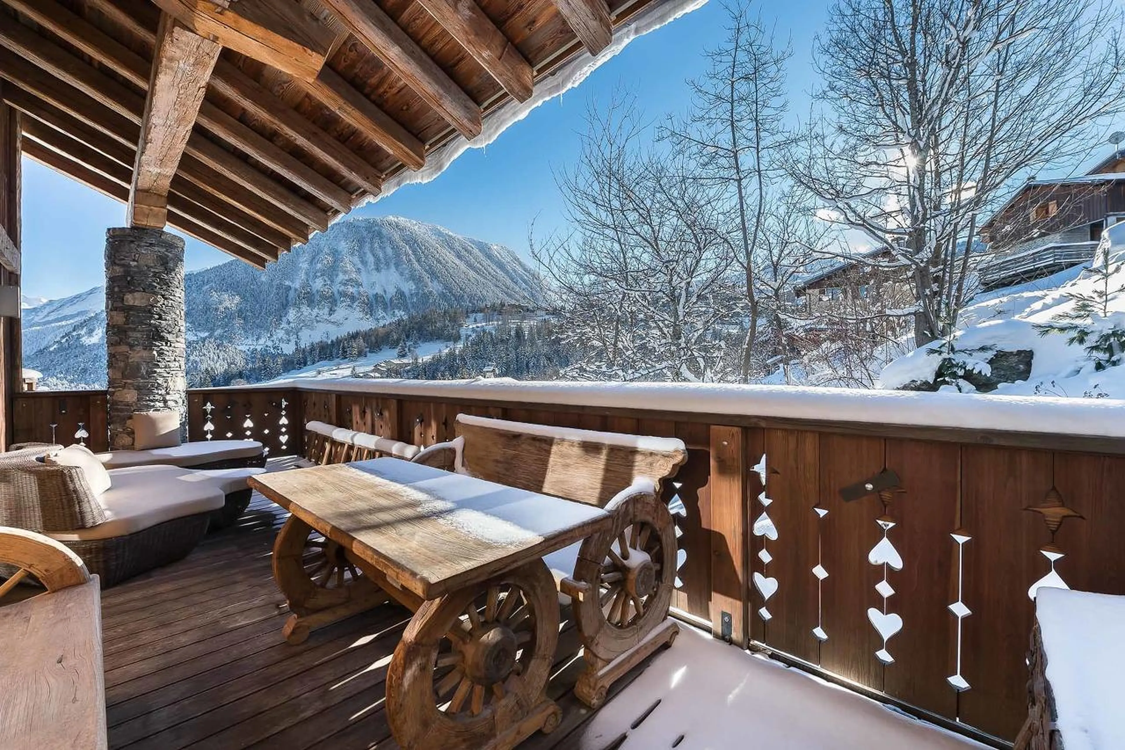 Terrace of Chalet Alpette in Courchevel 1550