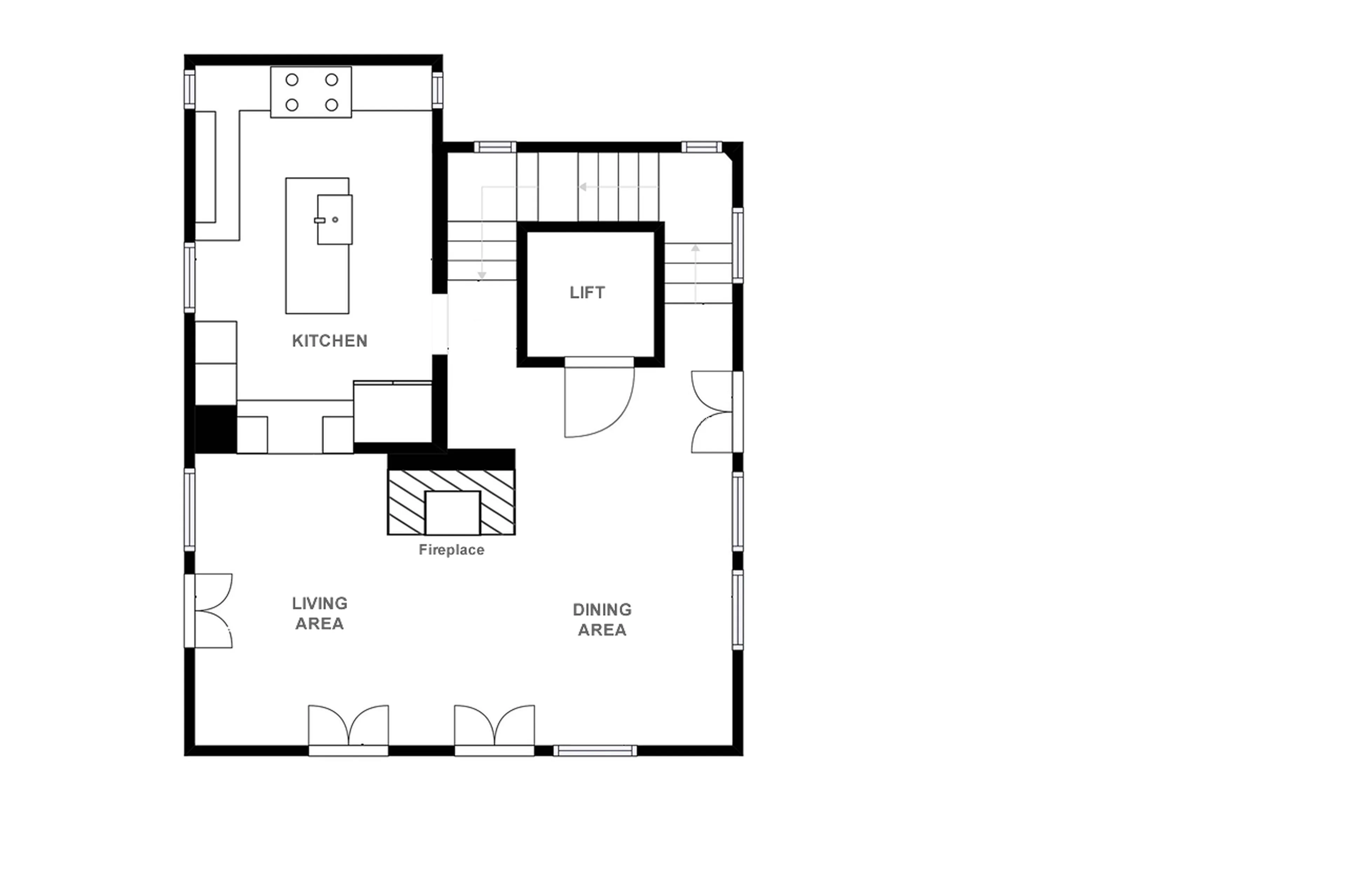 Level 3 floor plan of Chalet Alpette in Courchevel 1550