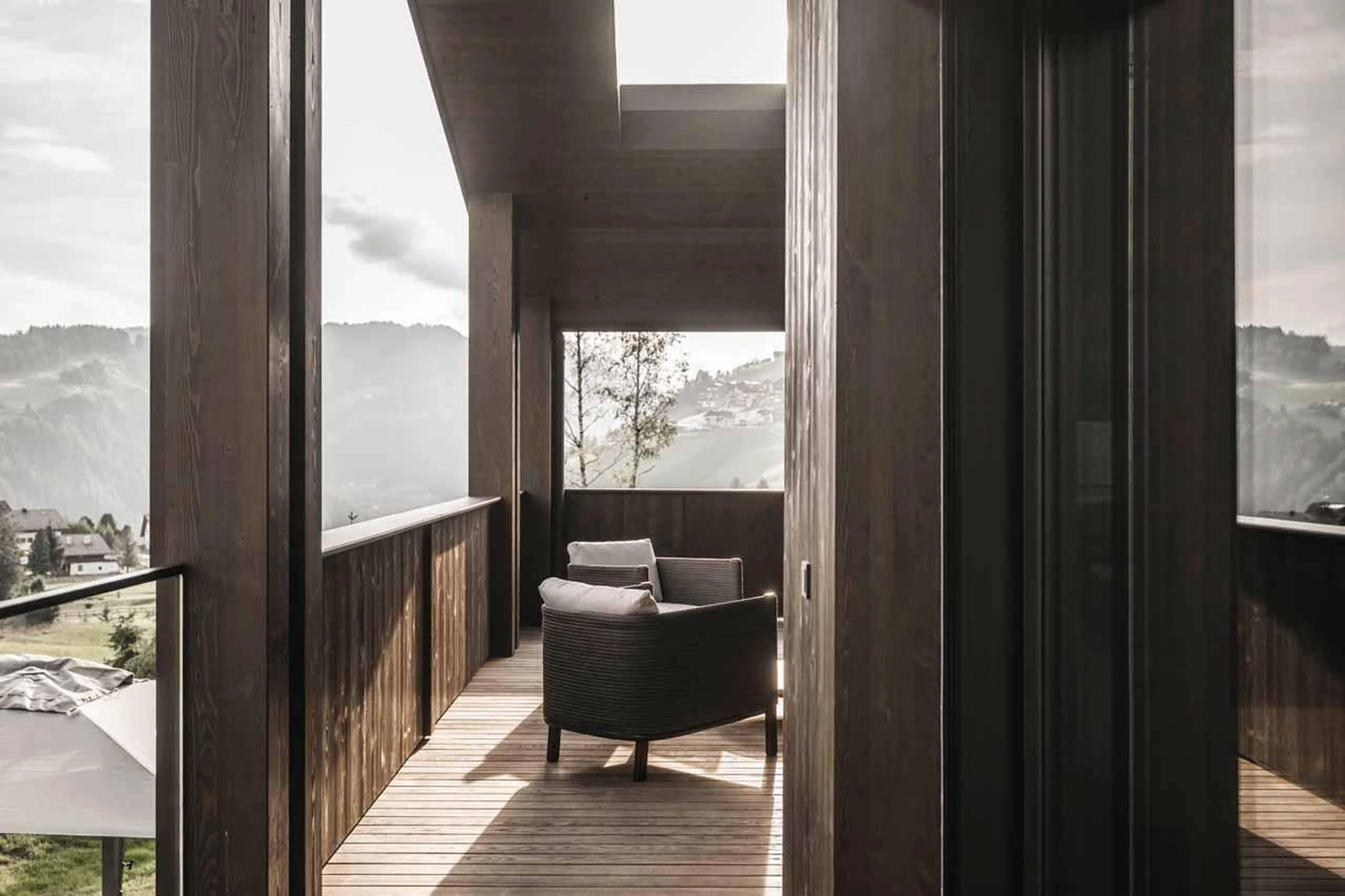 Balcony at Chalet Alpurio in Val Gardena