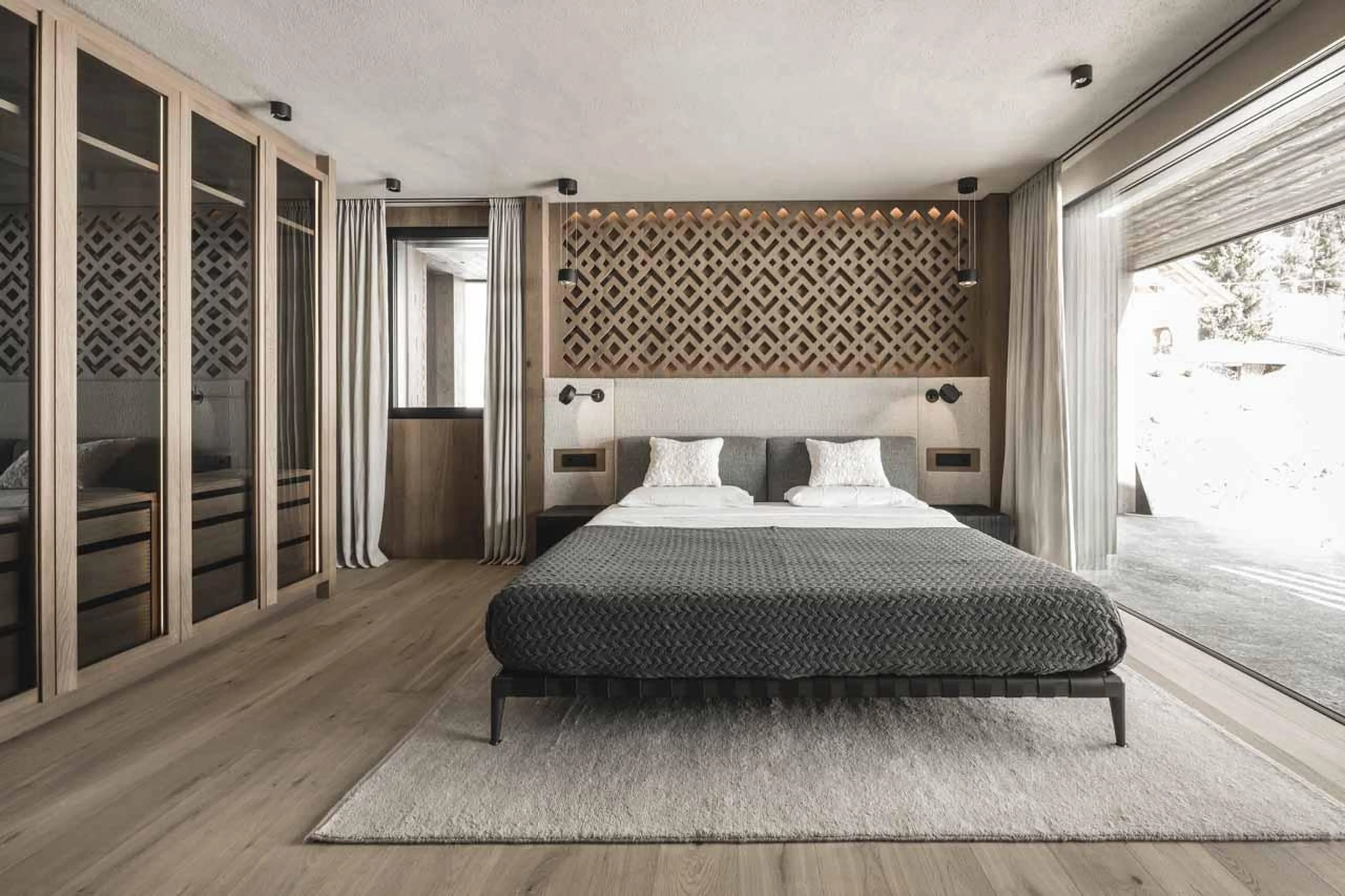 Bedroom three at Chalet Alpurio in Val Gardena