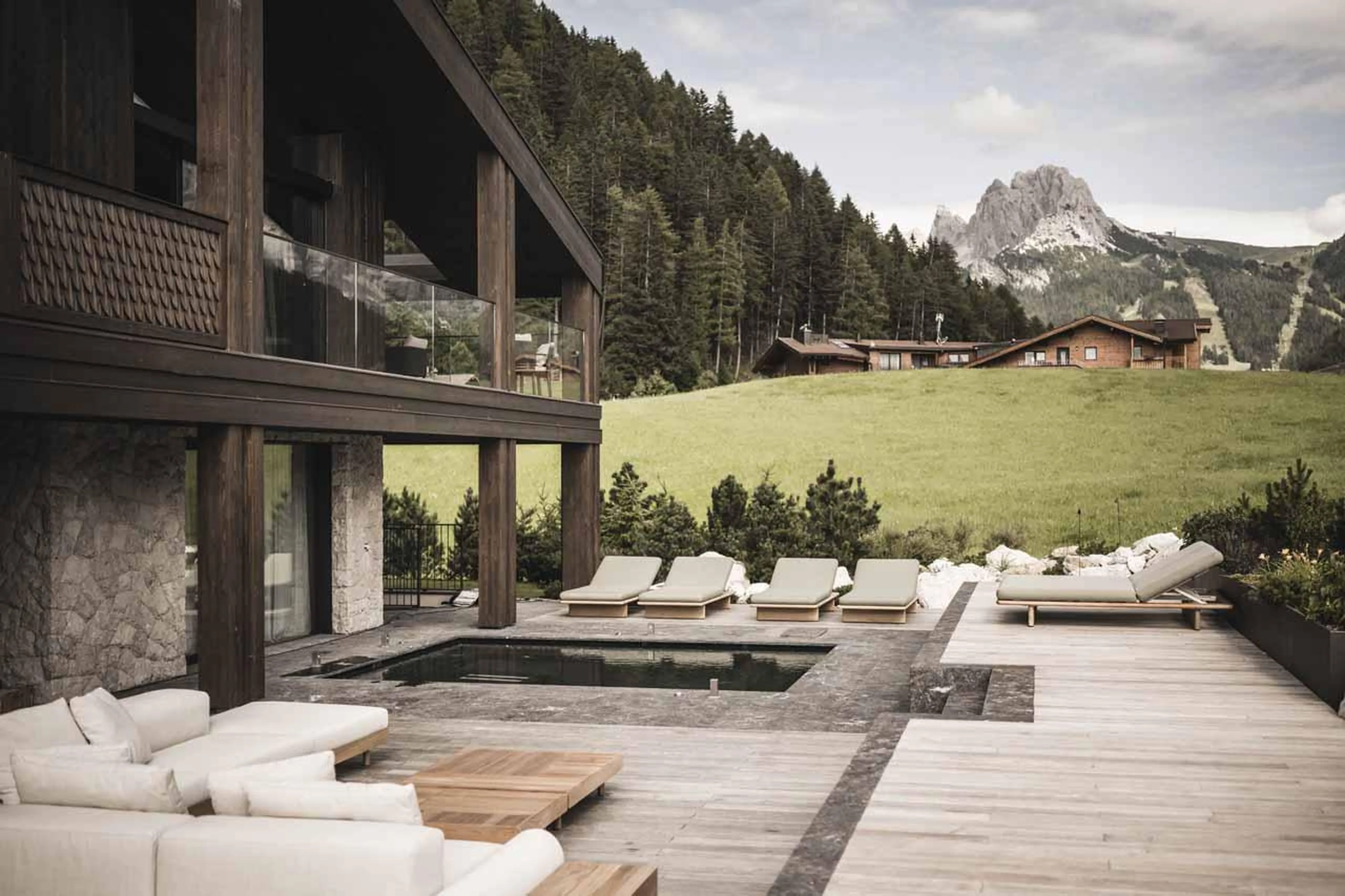 Outdoor area at Chalet Alpurio in Val Gardena