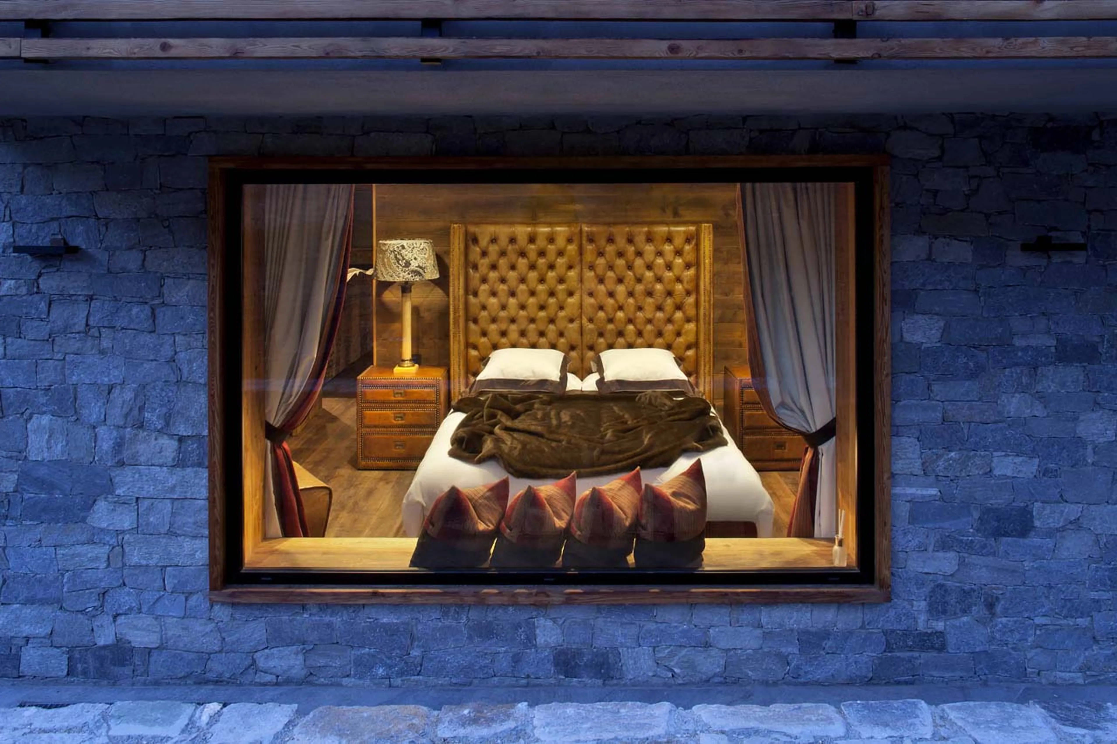 Bedroom one at Chalet Alta in Chamonix