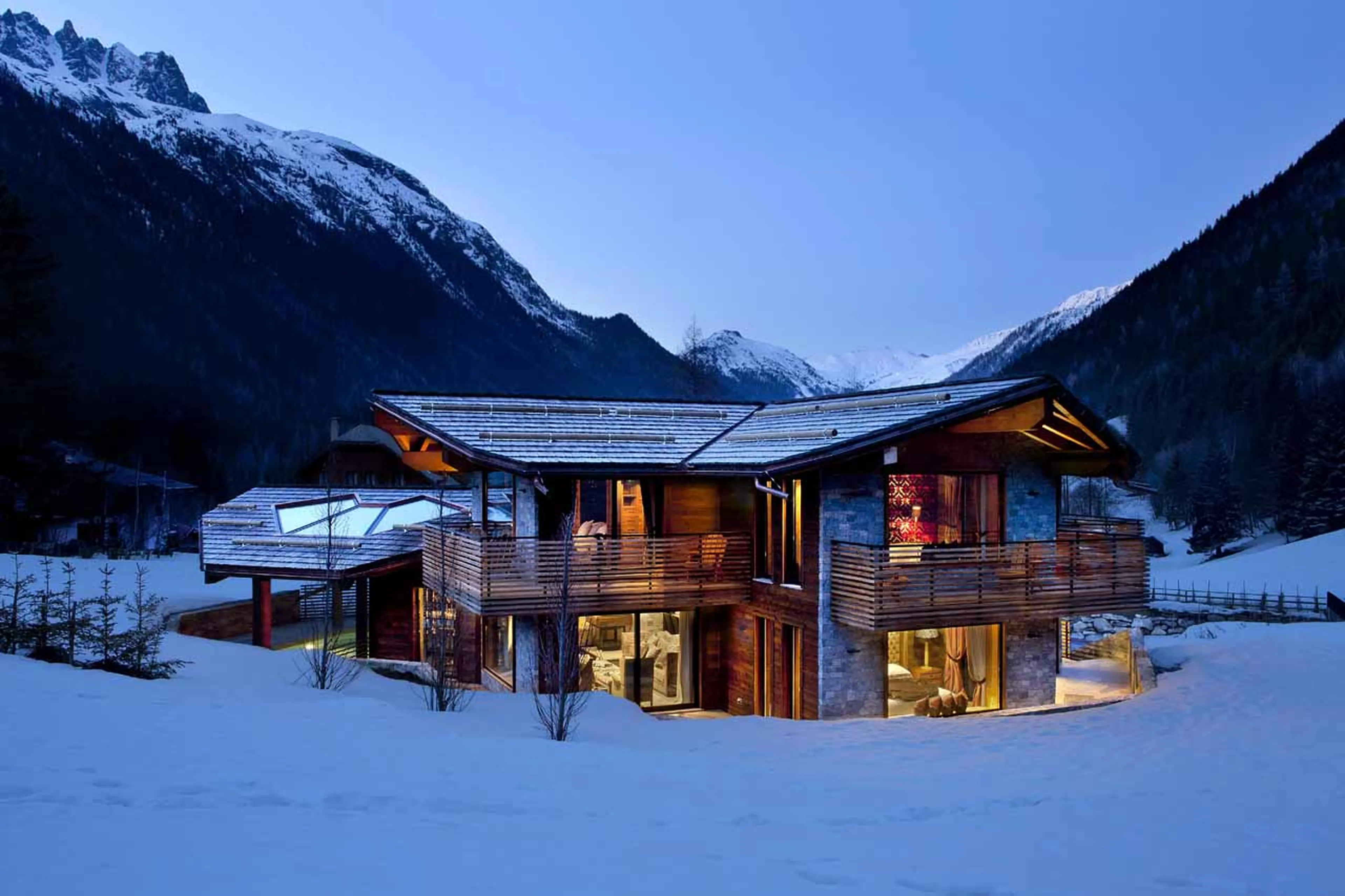 Exterior of Chalet Alta in Chamonix