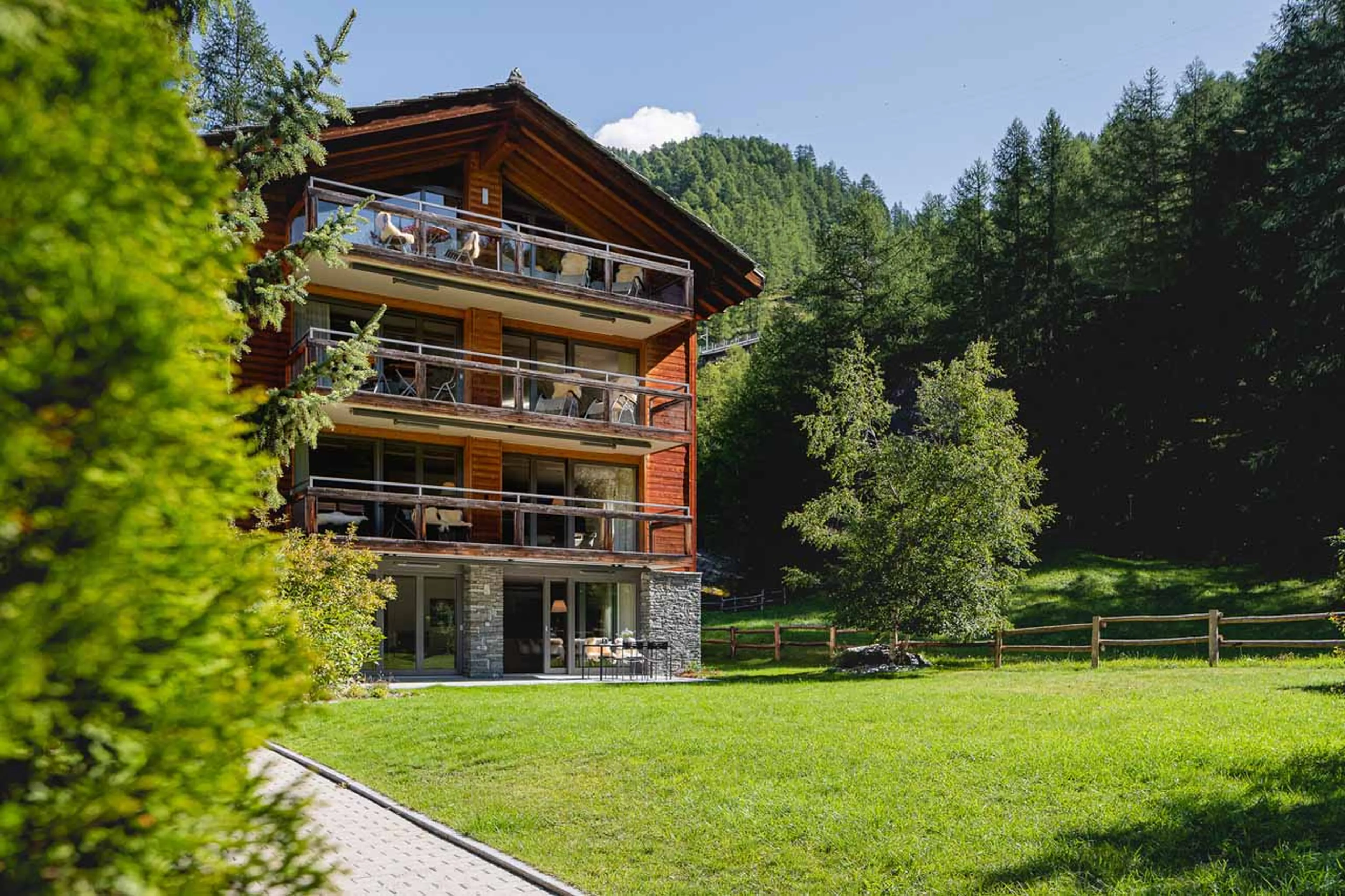 Beautiful location of Chalet Altesse in Zermatt