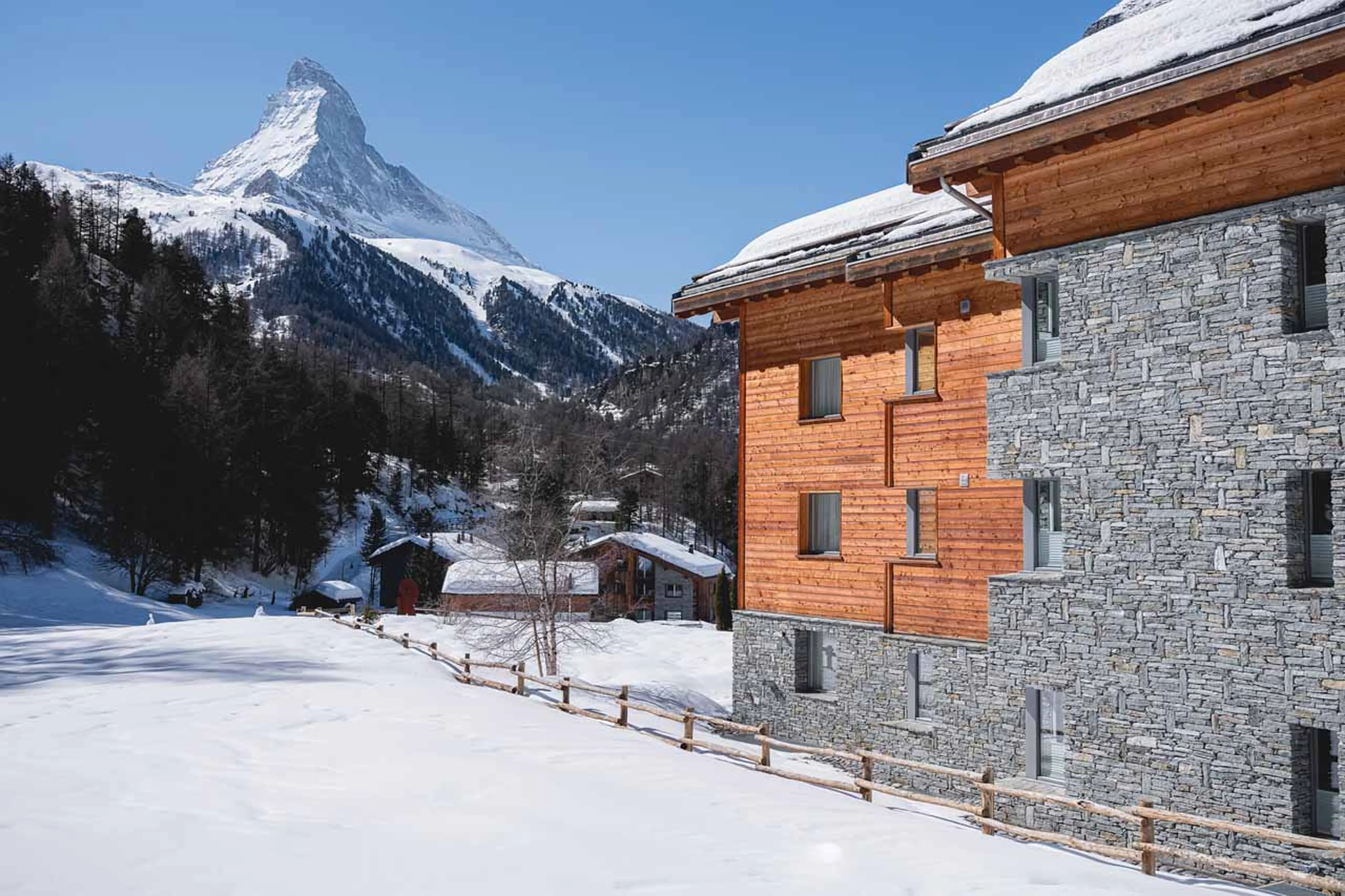 Matterhorn view from Chalet Altesse in Zermatt