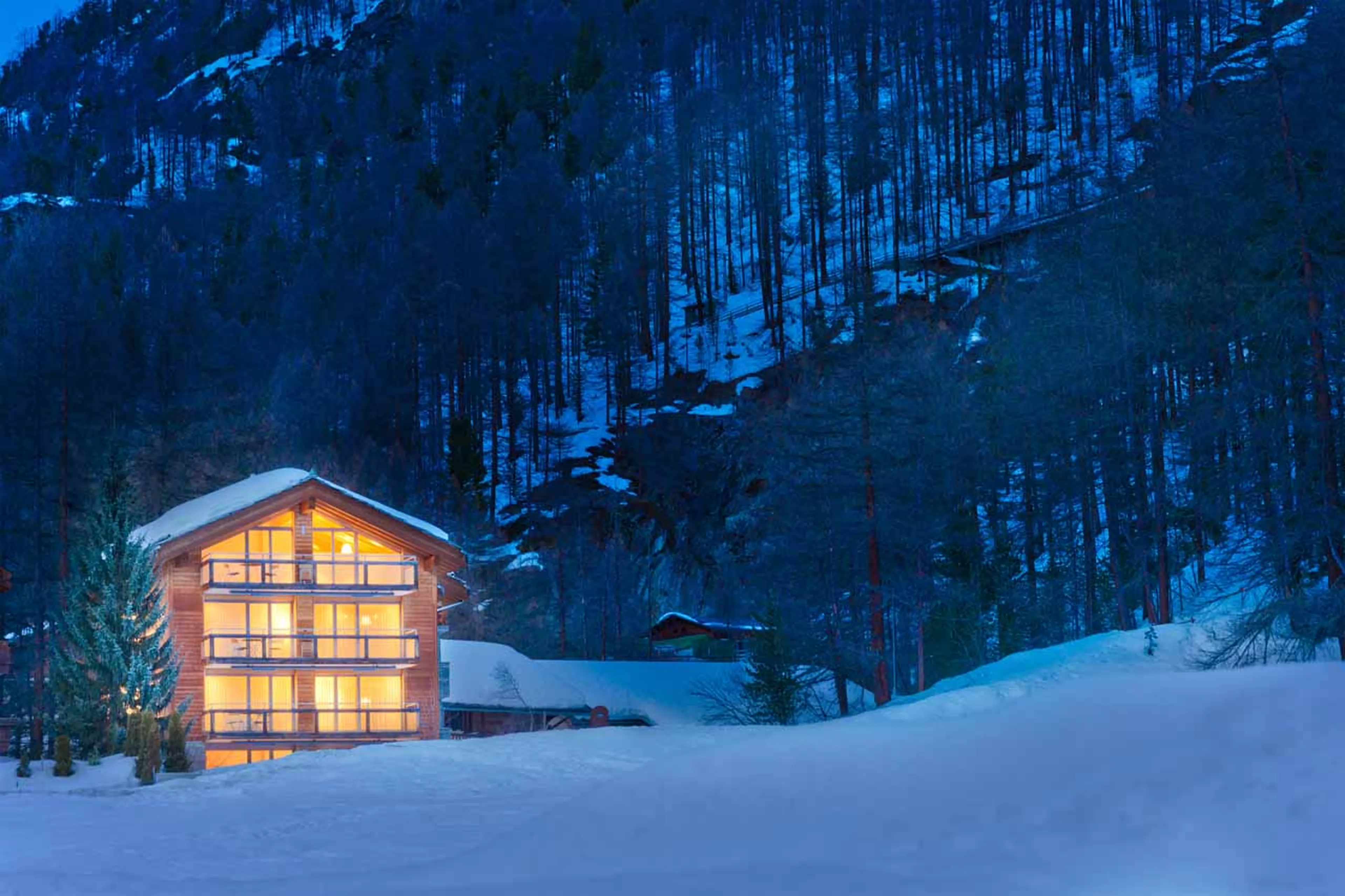 Beautiful location of Chalet Altesse in Zermatt